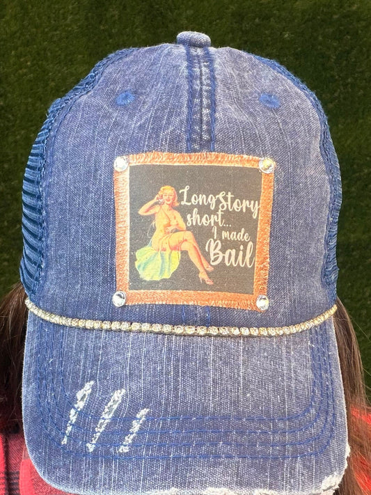 Long Story Short...Baseball Cap - Denim