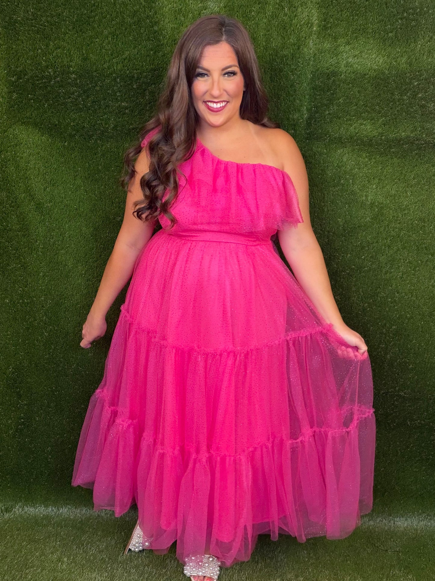 Life's A Party Midi Dress - Hot Pink