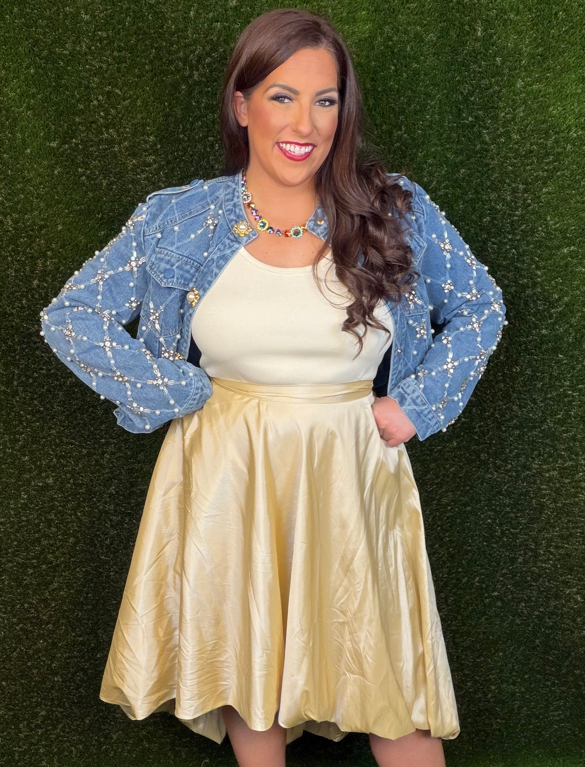 Pop The Bubbly Champagne Skirt