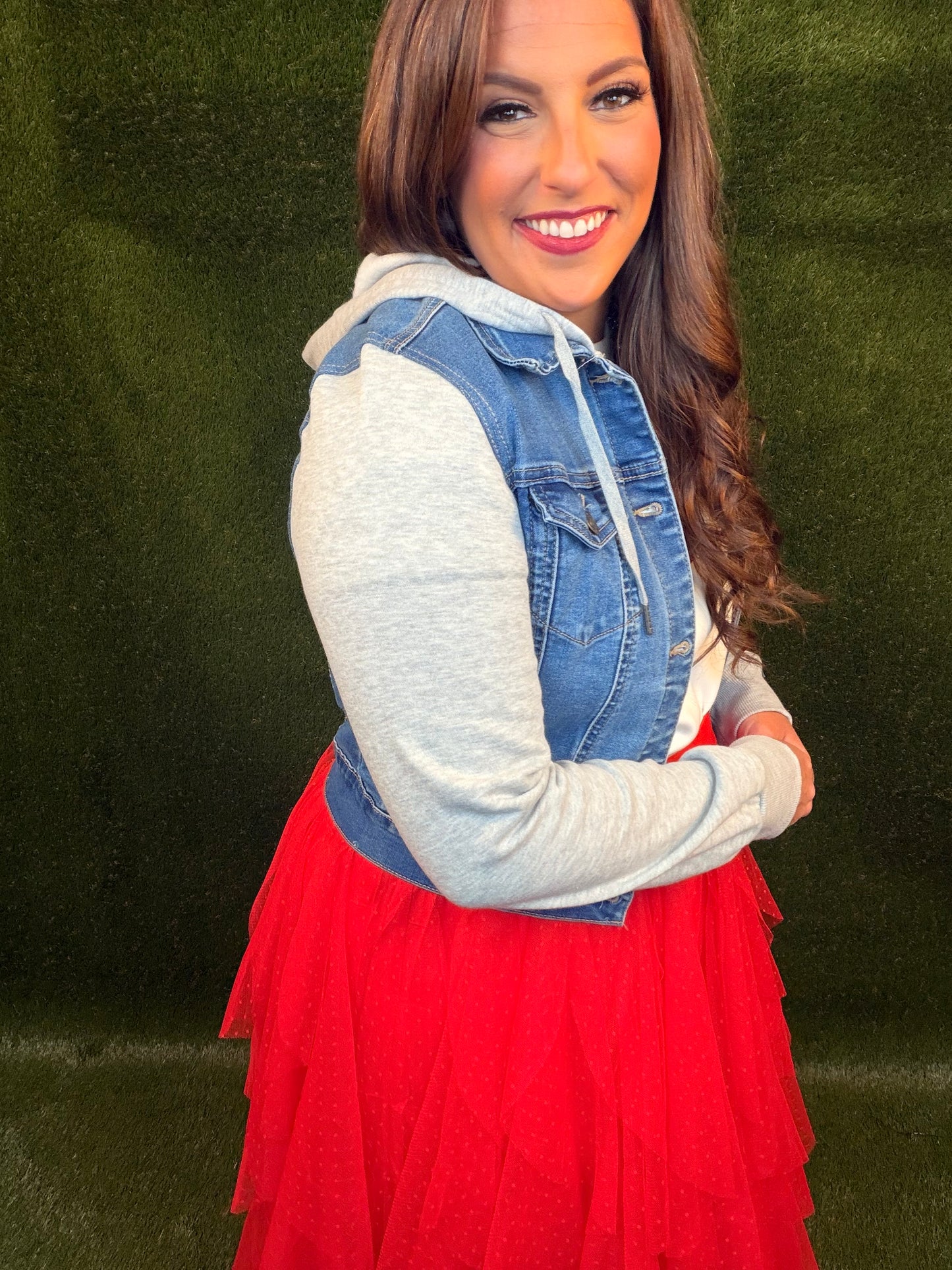 High Heel Half and Half Jacket