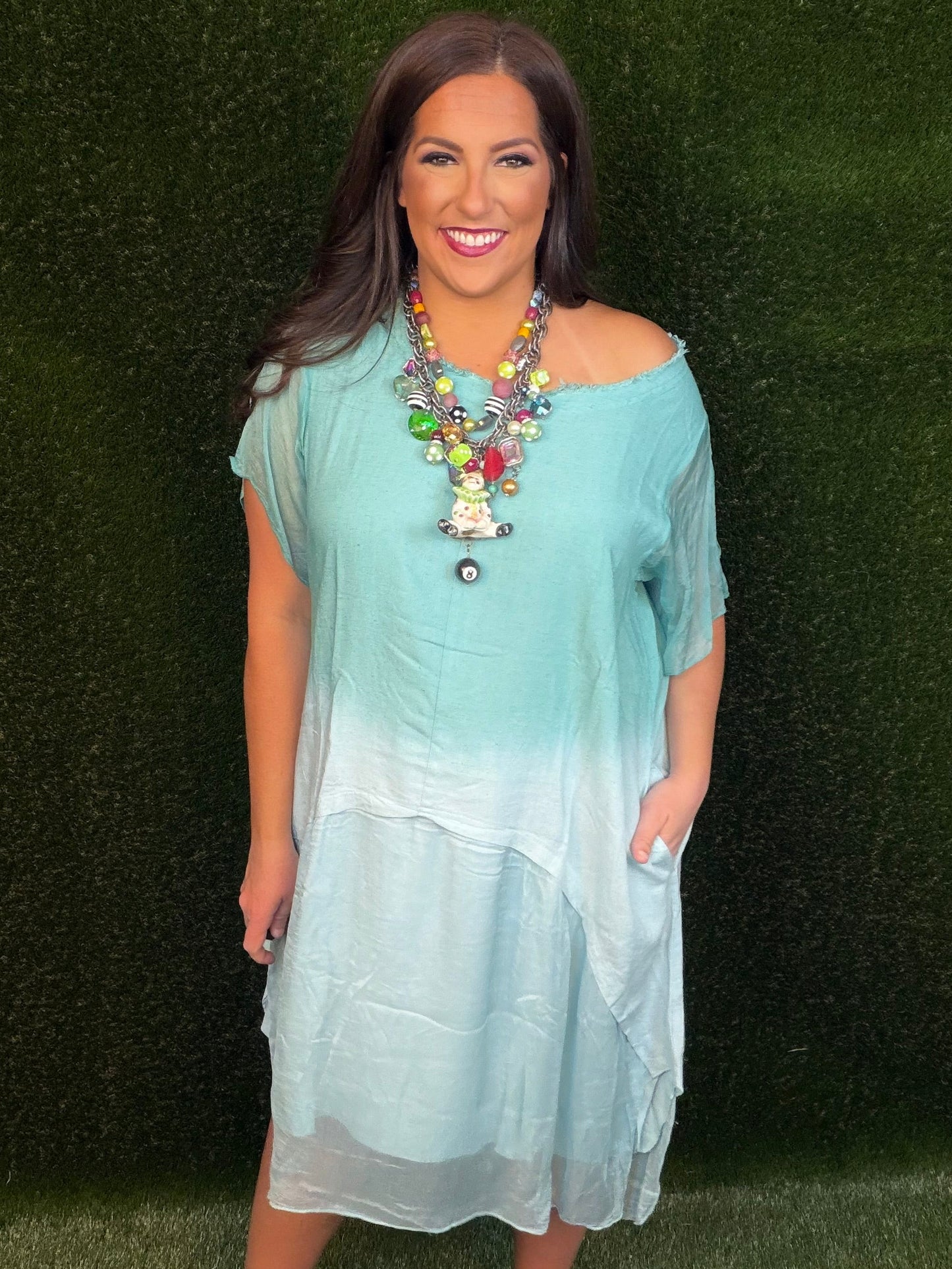 Turquoise Ombre Dress