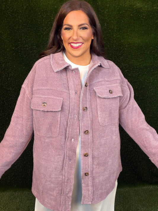 Trailblazer Shirt Jacket - Purple