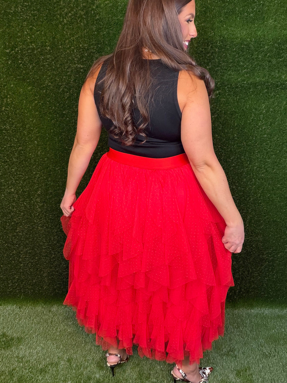 The Home Team Tulle Skirt - Red