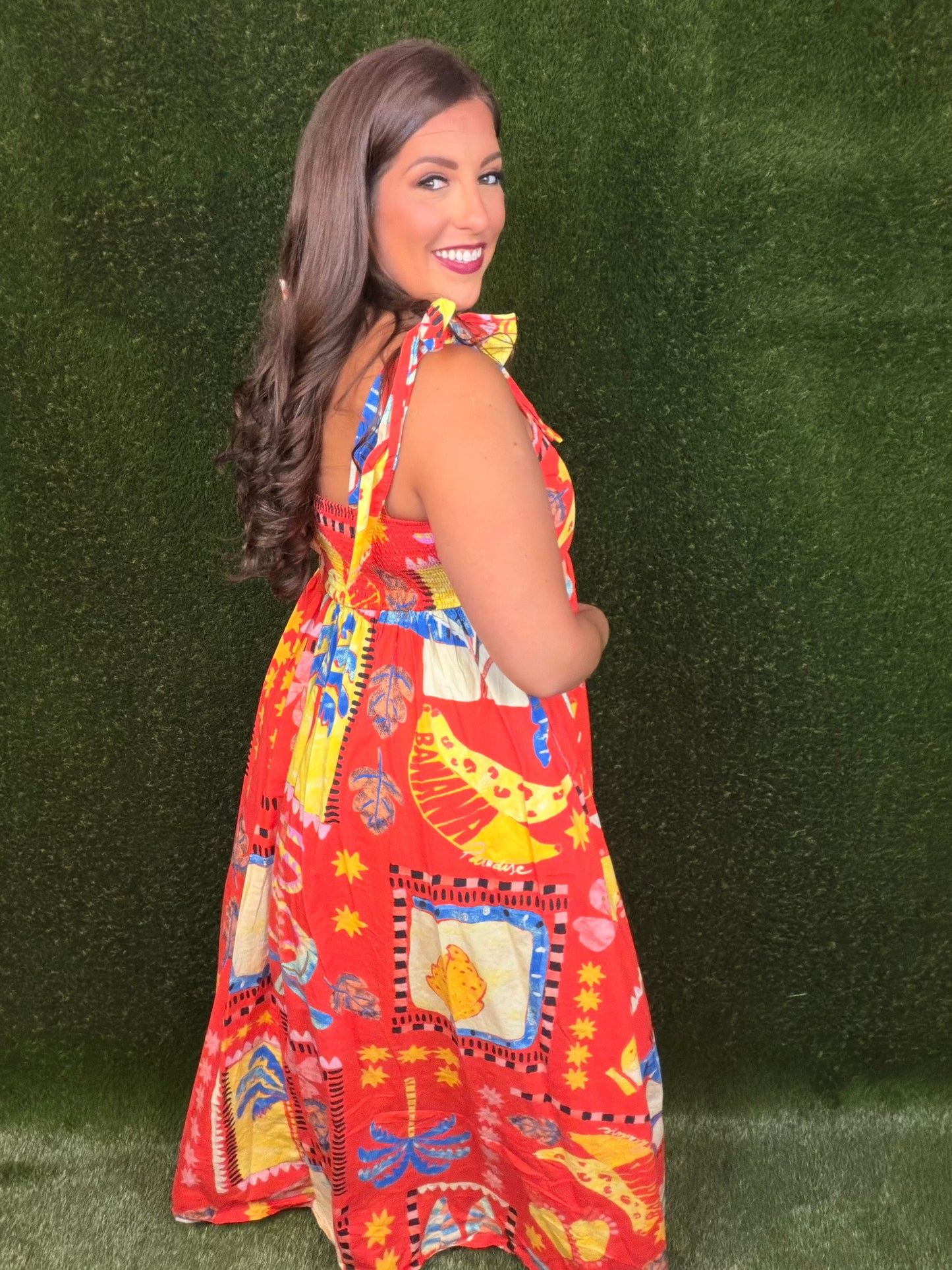 Savannah Maxi Dress - Retro Red