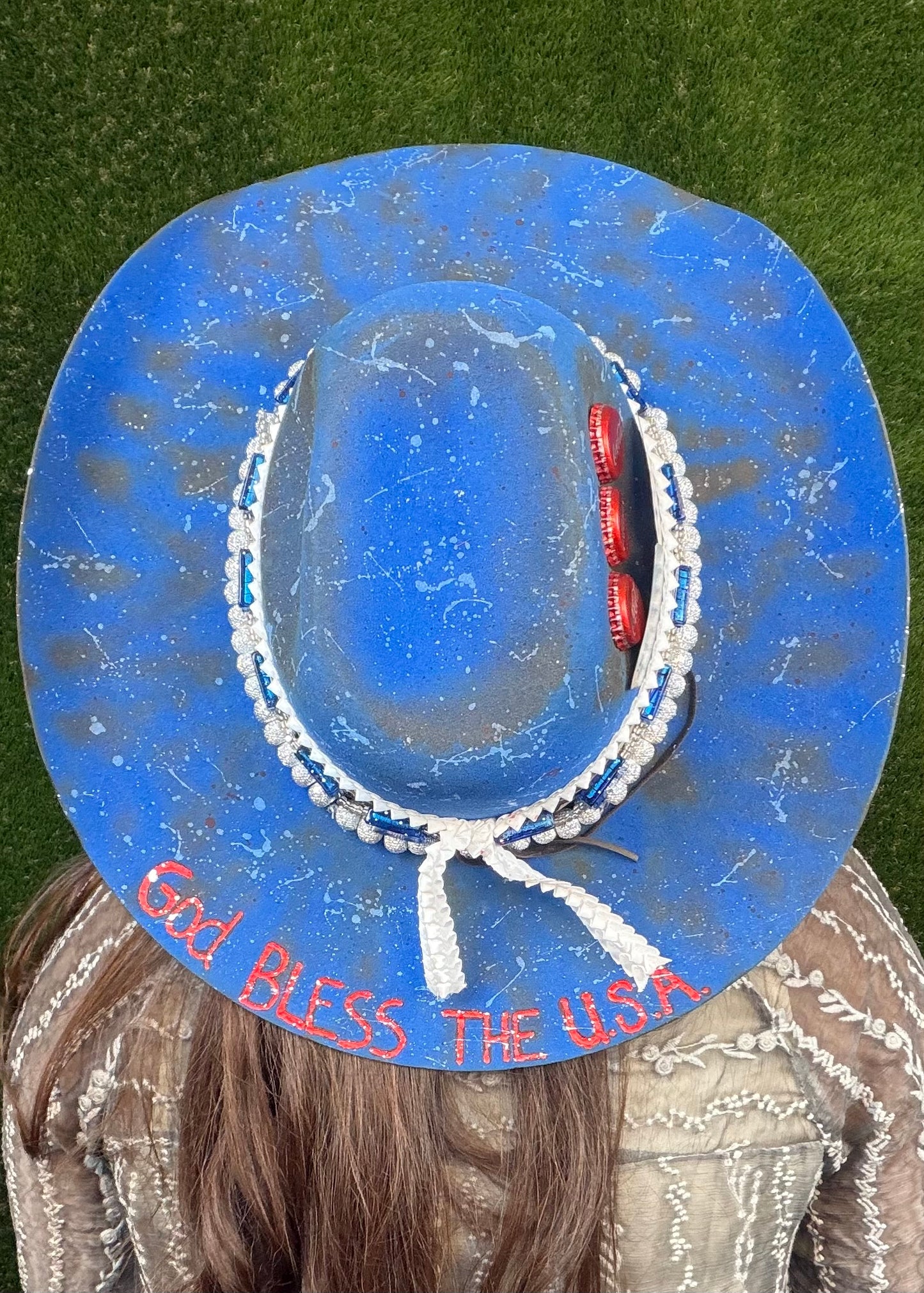 God Bless The U.S.A. Cowboy Hat - Size Large