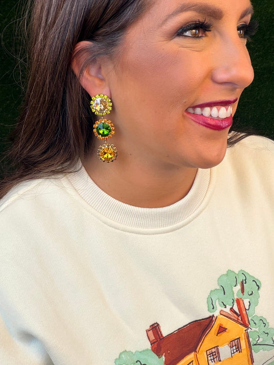 Farah Earrings in Earth, Wind & Fire
