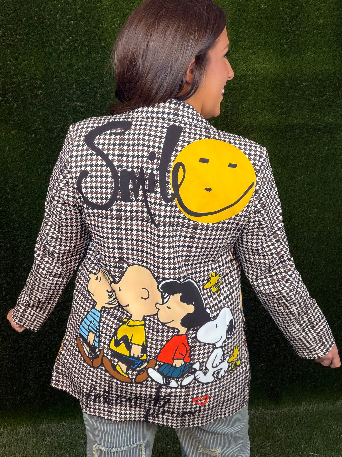 Beagle and Friends Houndstooth Classic Blazer