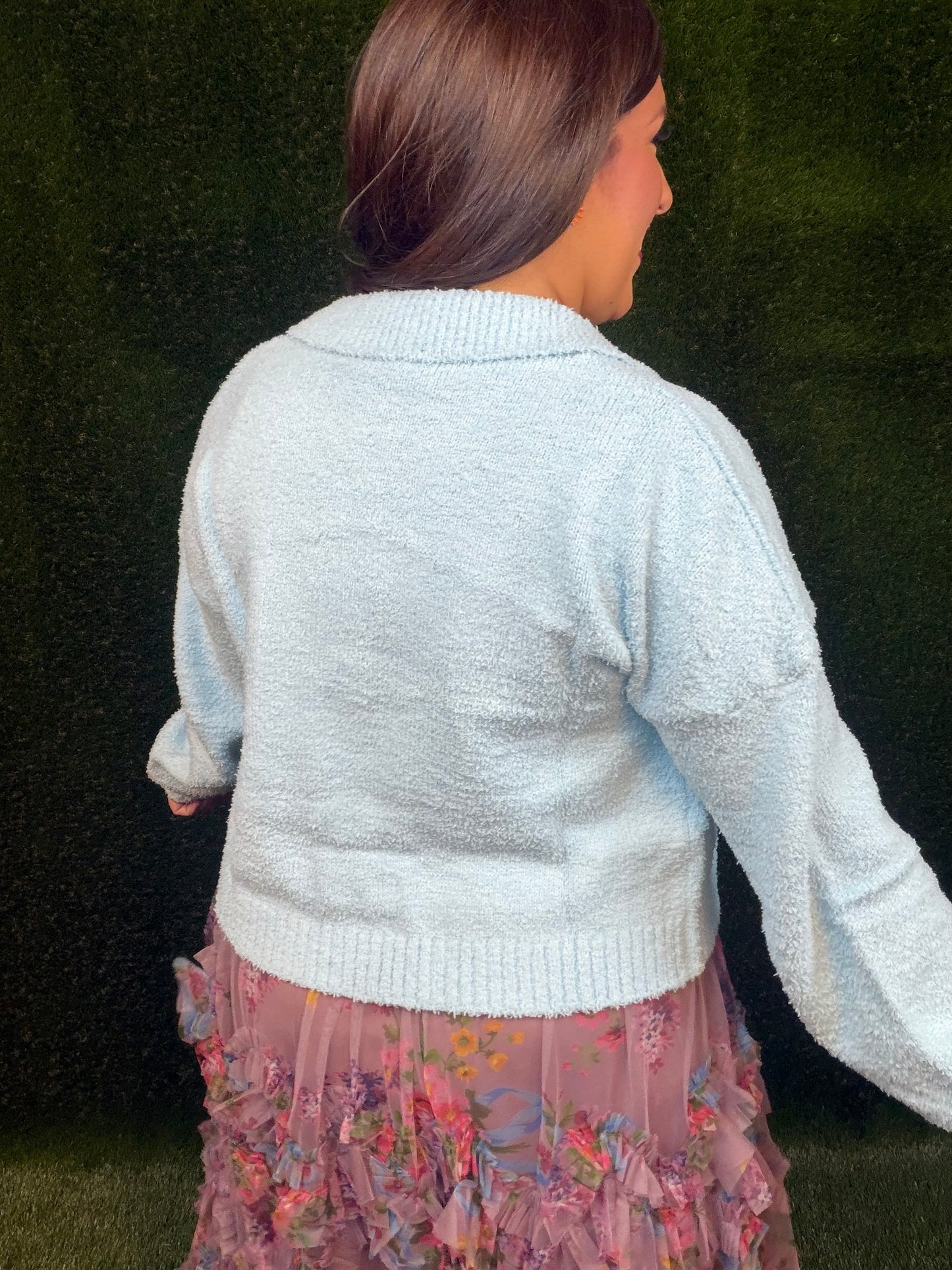 Sky Cloud Fuzzy Sweater