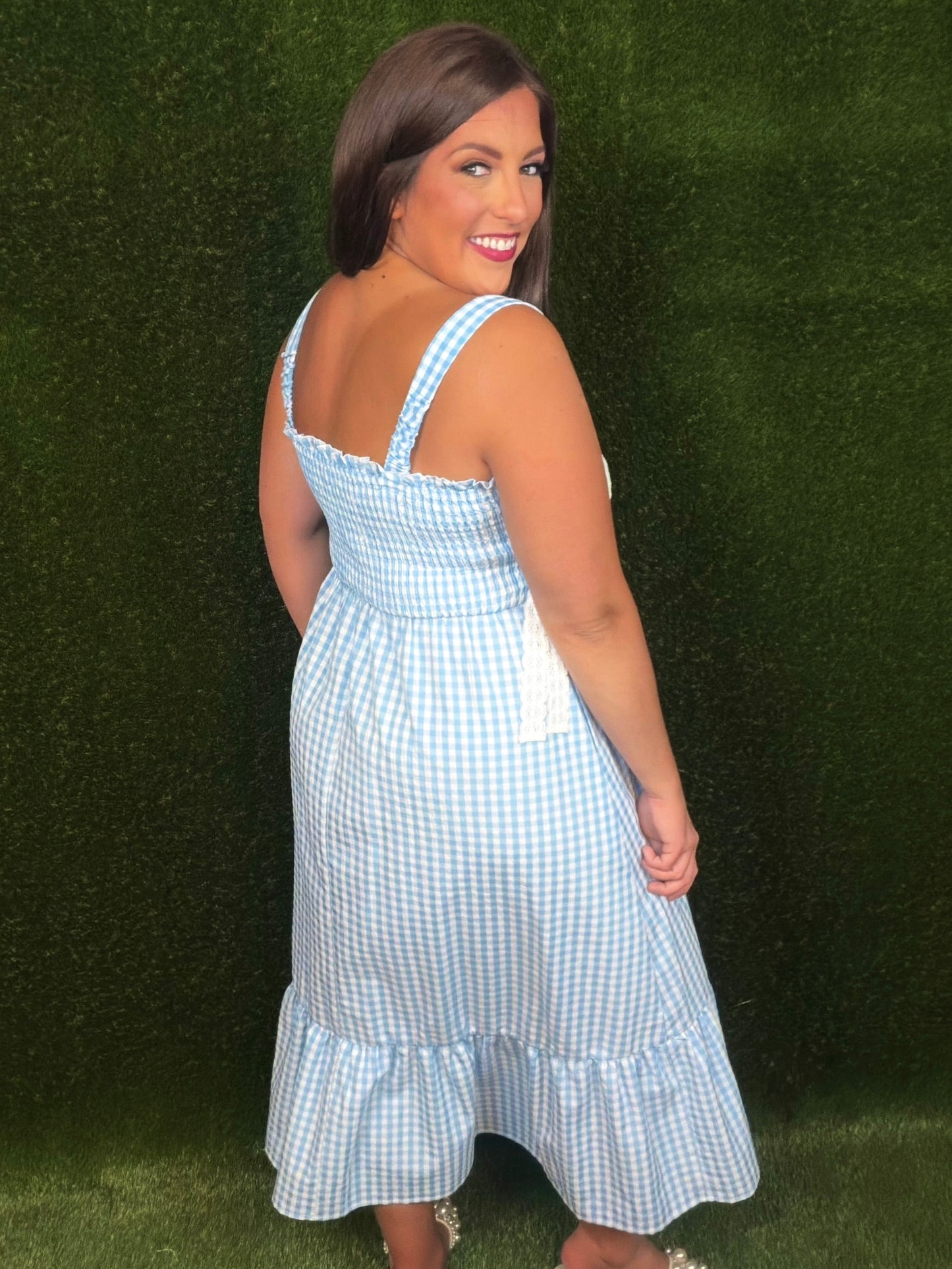 Blueberry Pie Midi Dress