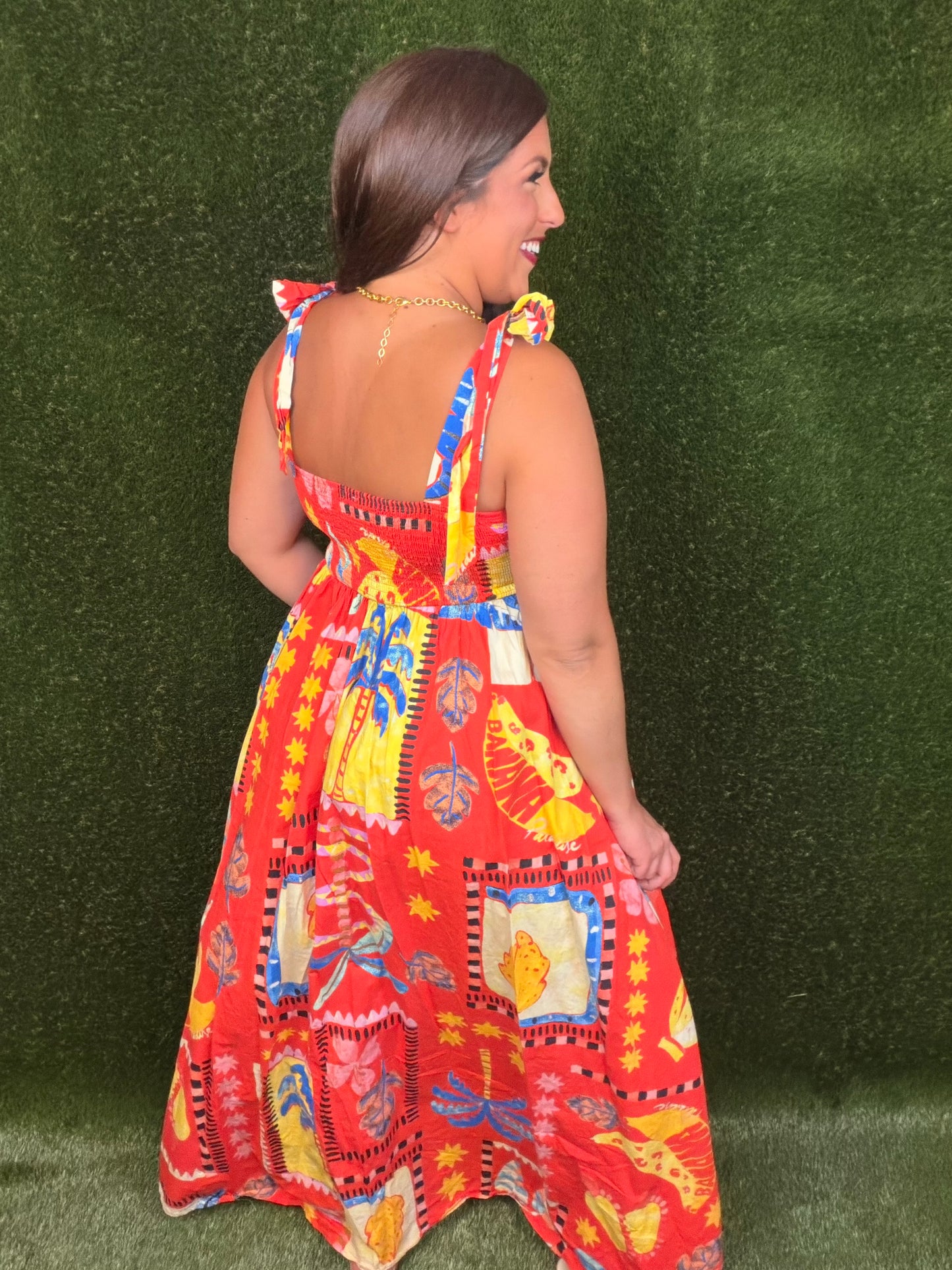 Savannah Maxi Dress - Retro Red