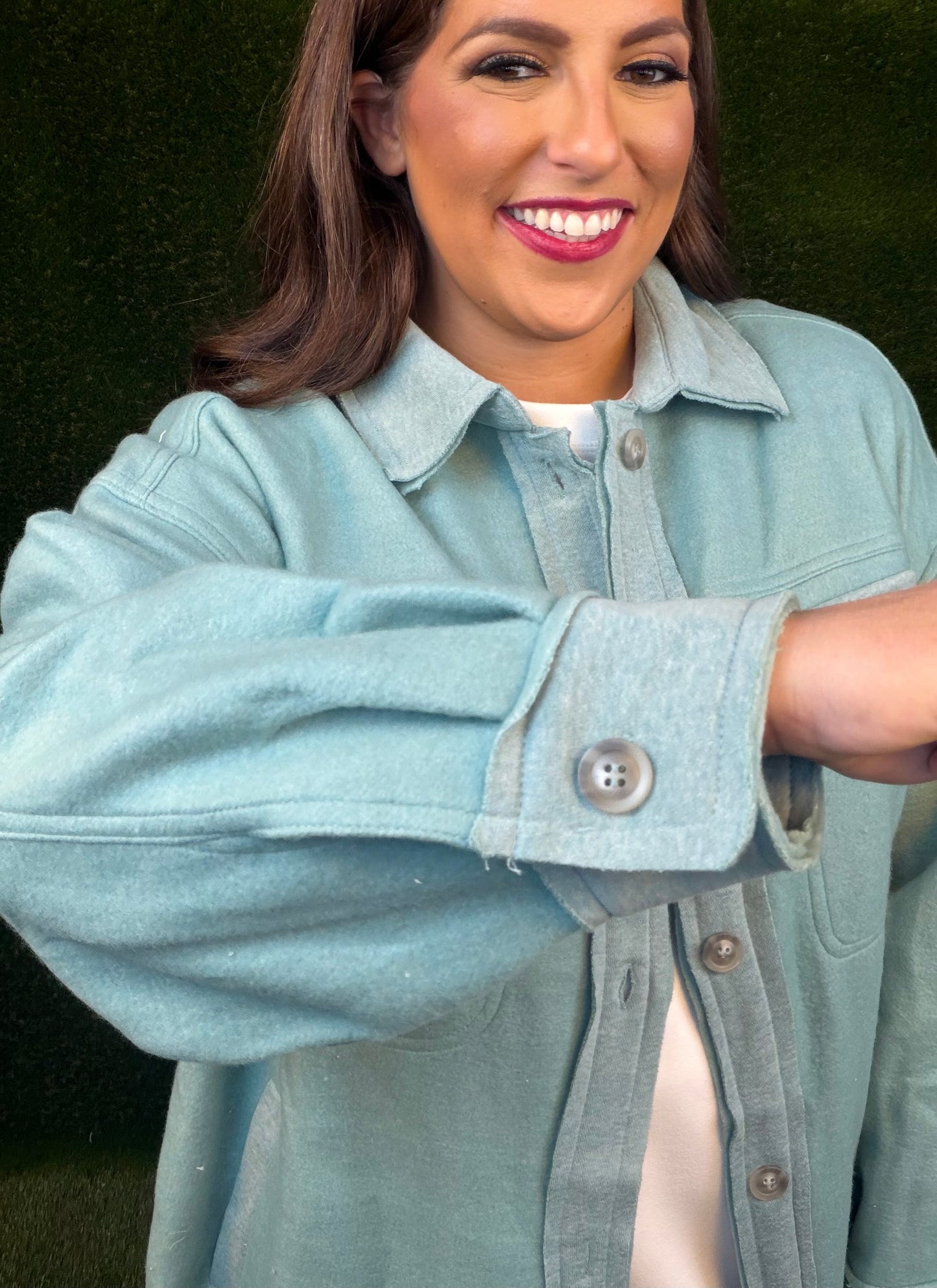 Mint To Be Shirt Jacket