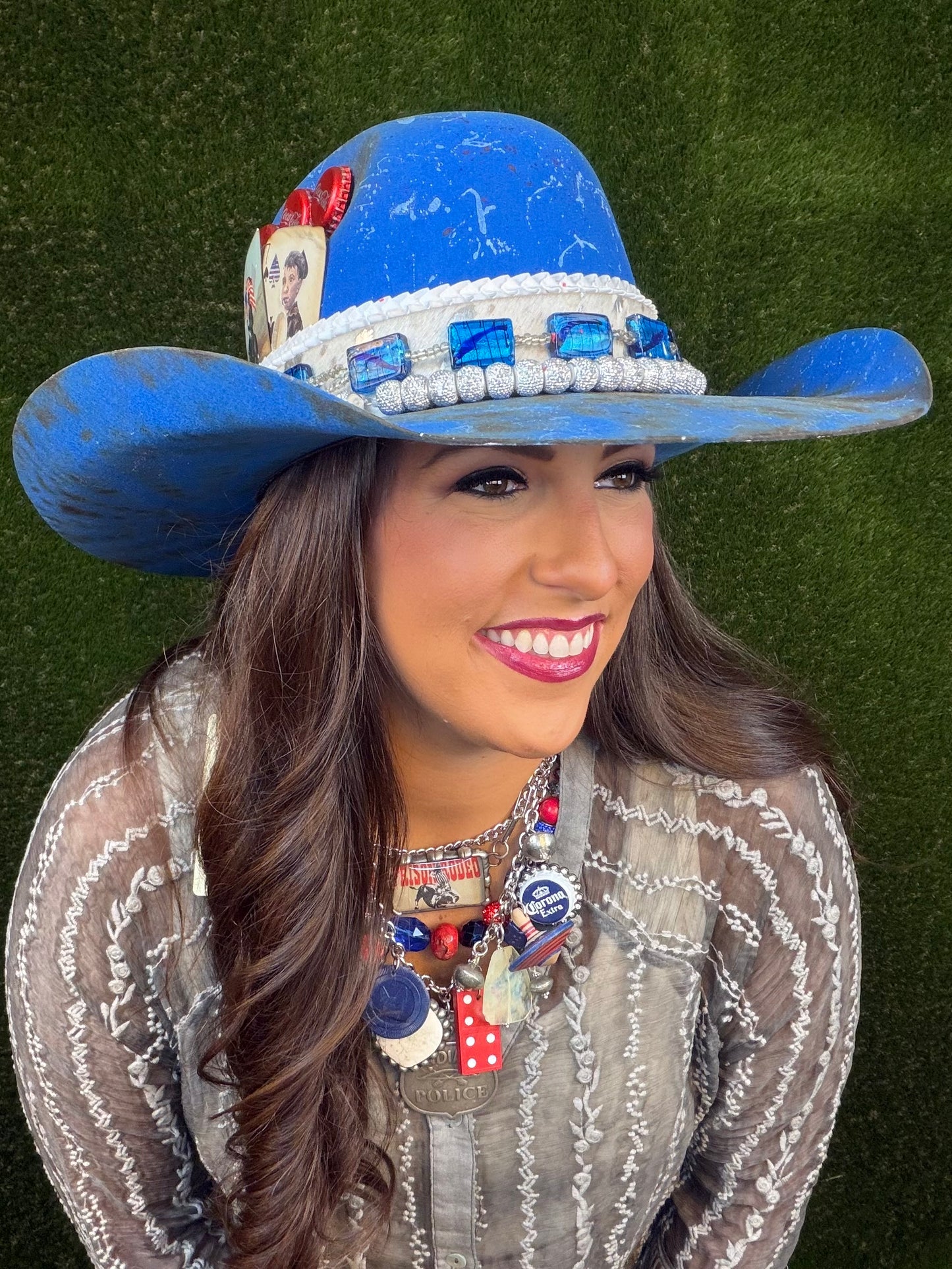 God Bless The U.S.A. Cowboy Hat - Size Large
