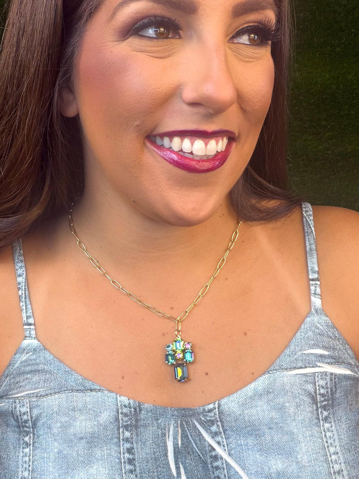 Ori Necklace - Aqua Verde