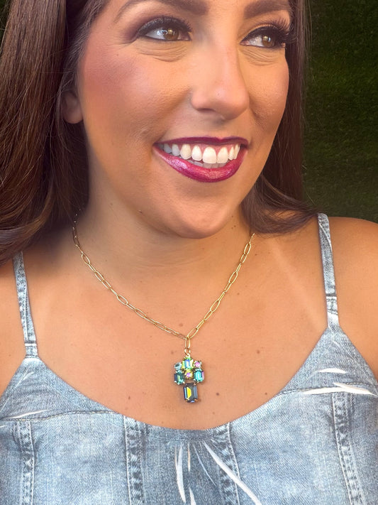 Ori Necklace - Aqua Verde