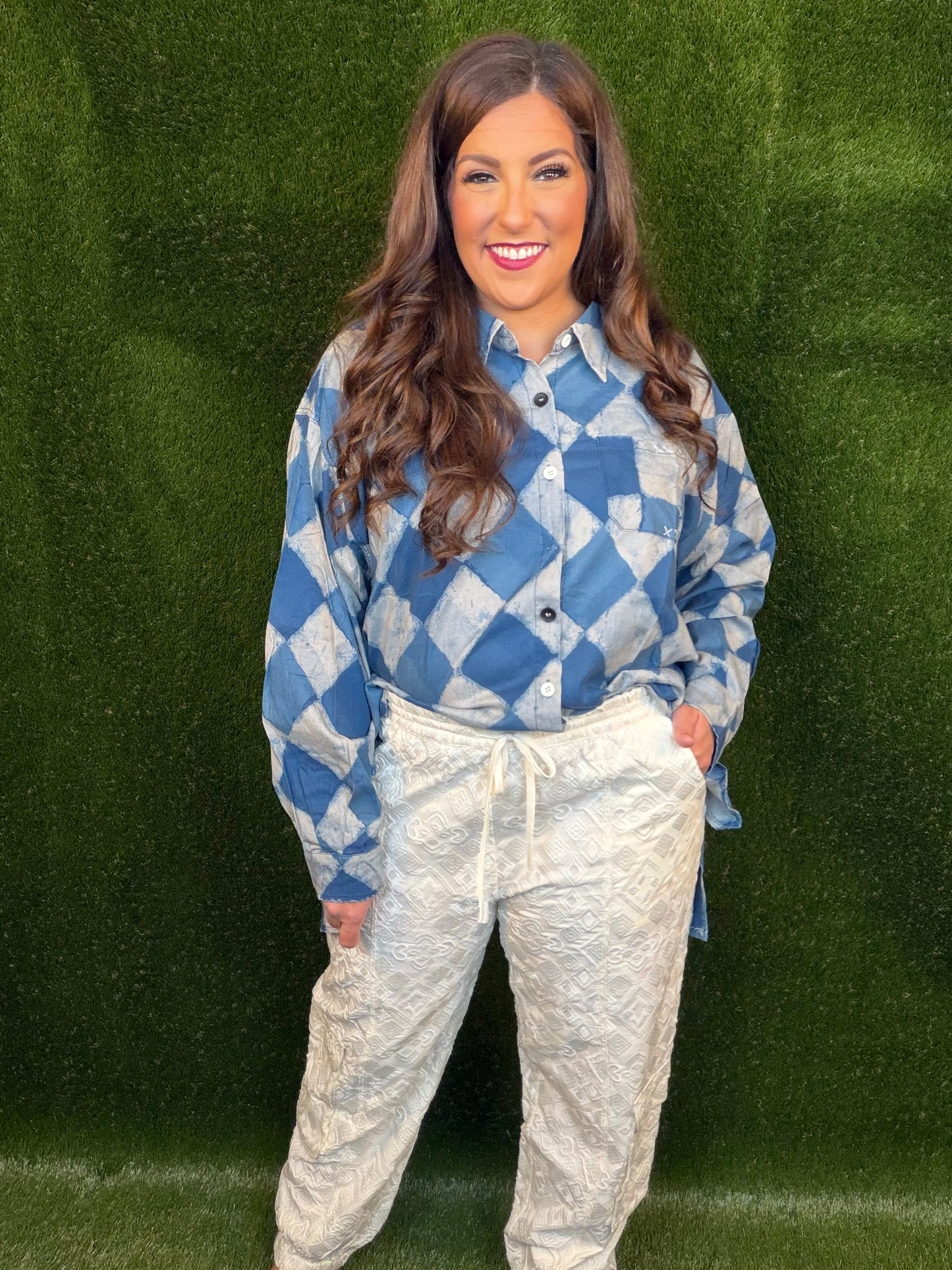 Diamond In The Rough Jogger - Parchment