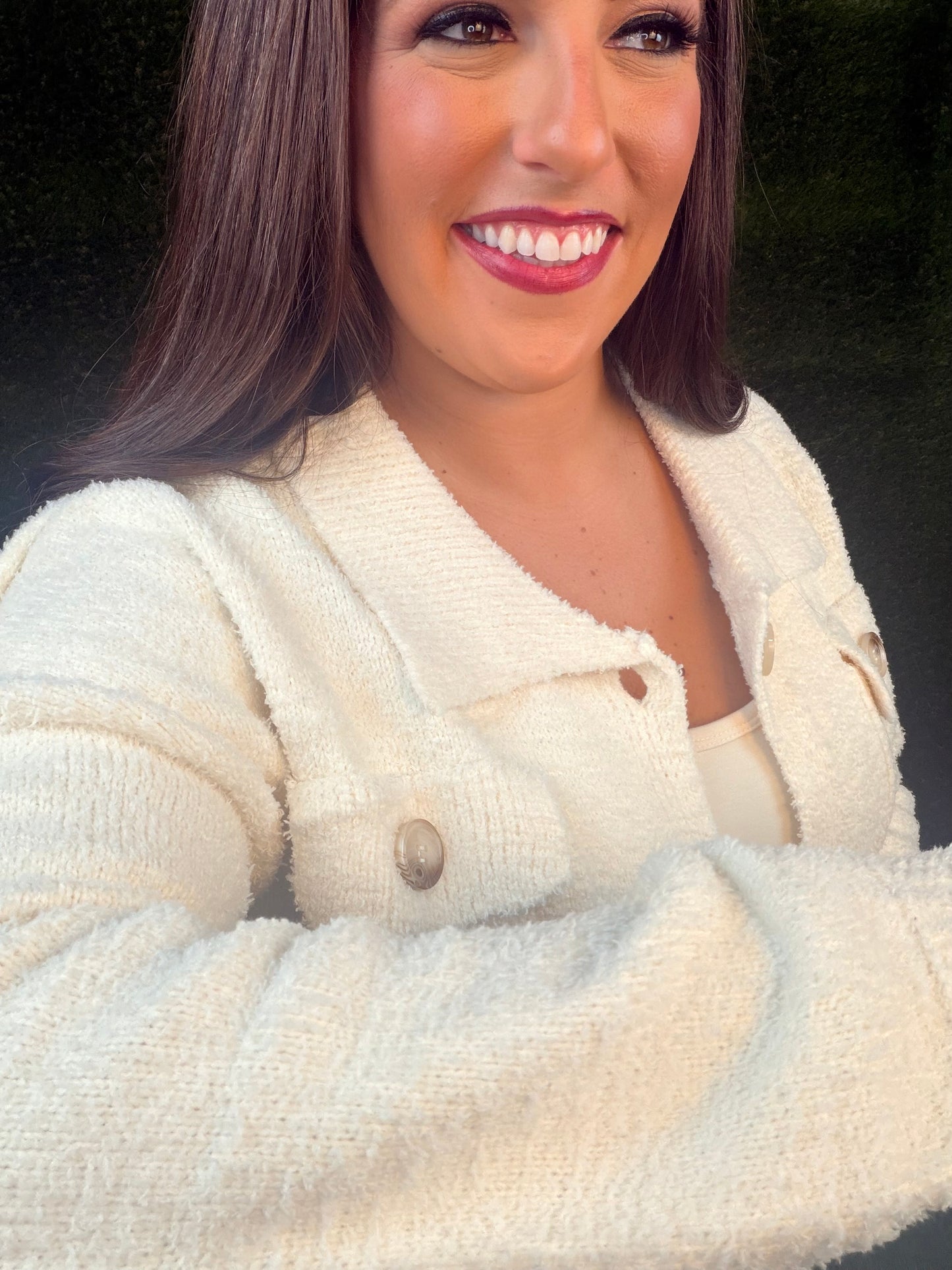 Vanilla Cloud Fuzzy Sweater - Cream