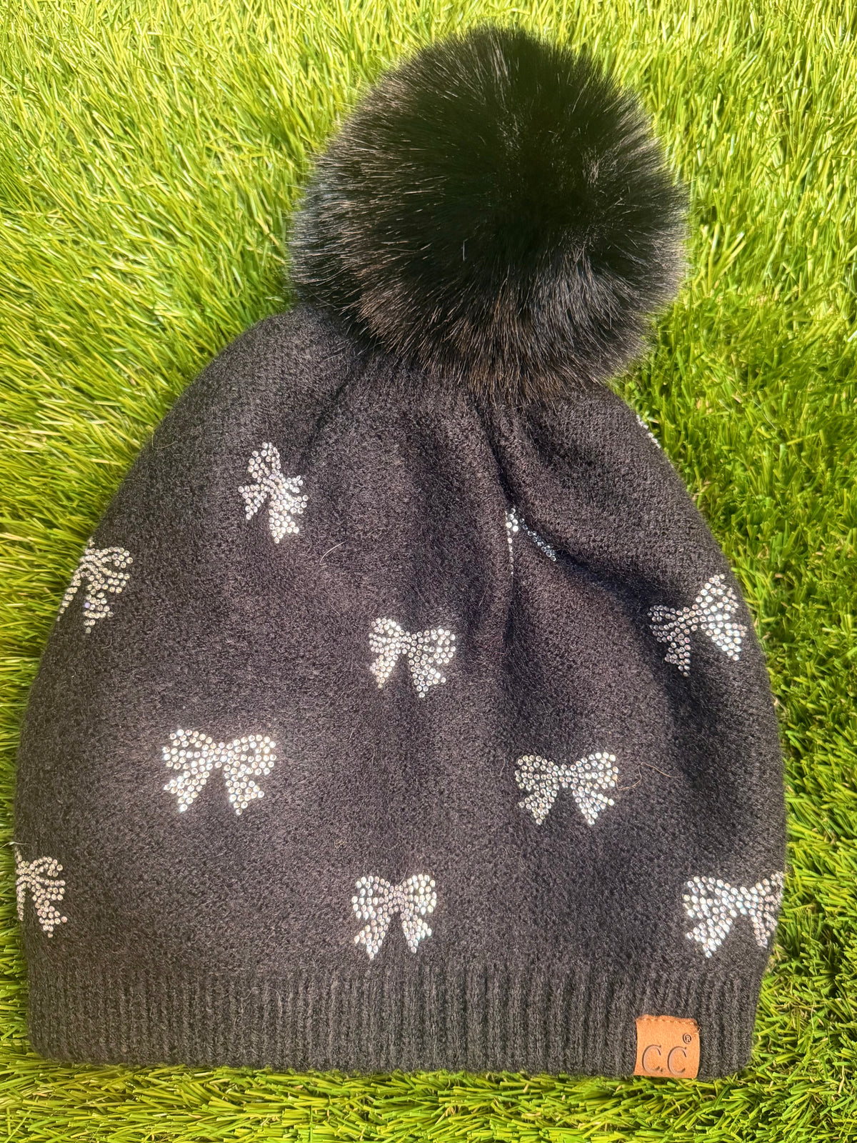 Audrey Bow Hat - Black