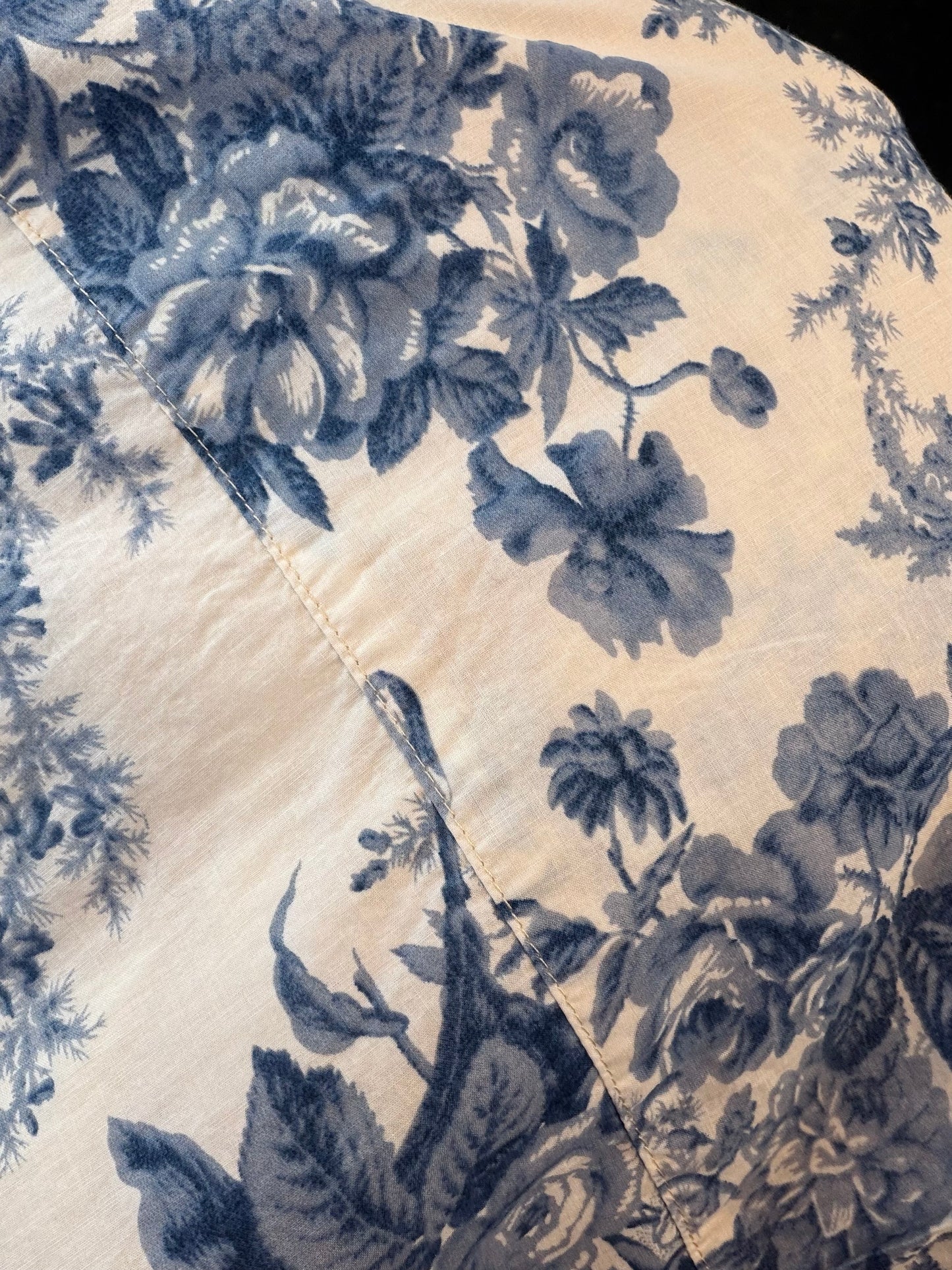 Flora Blue Jacket - Cream