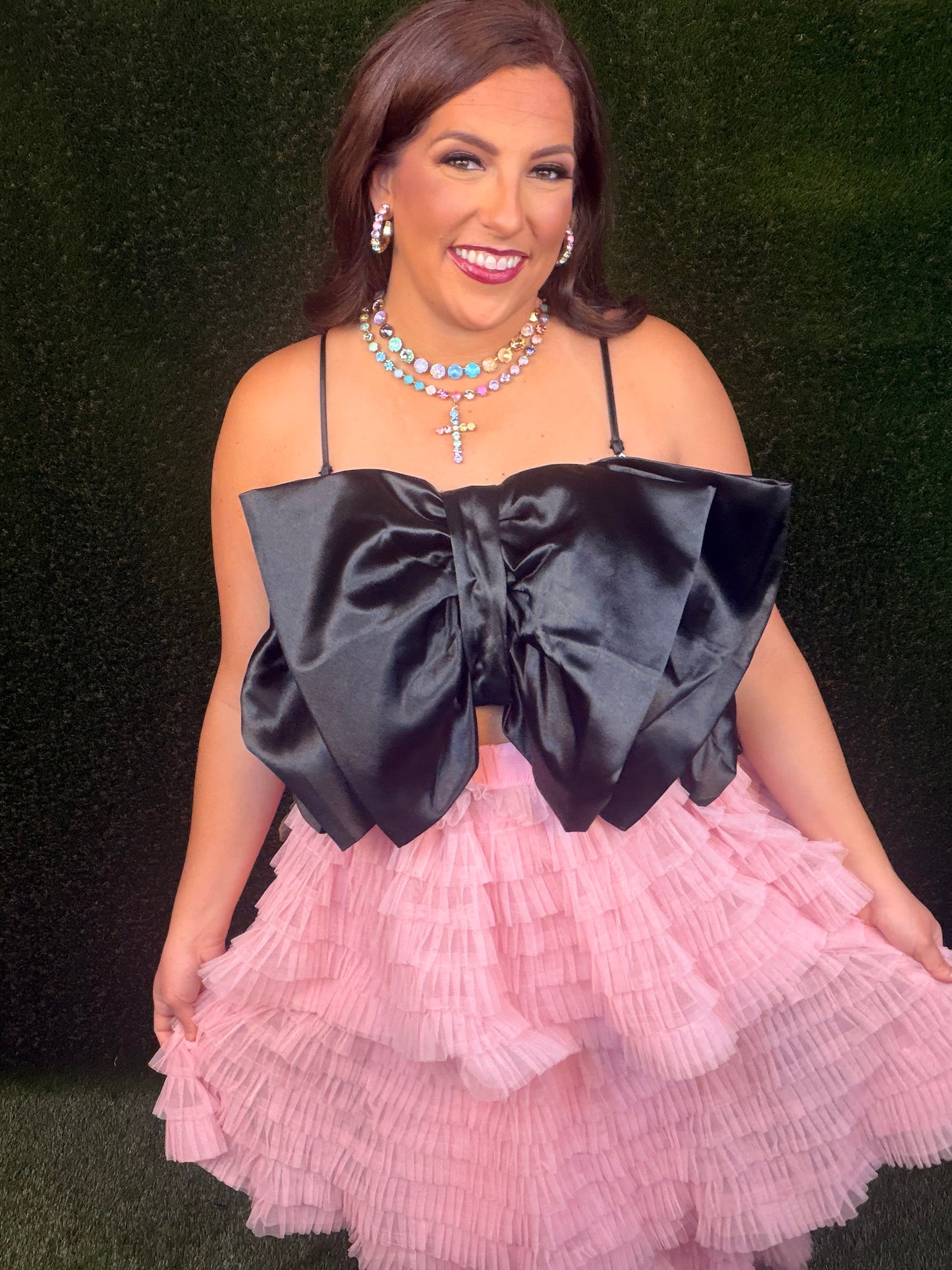 So Many Tiers Tulle Midi Skirt - Bubblegum Pink