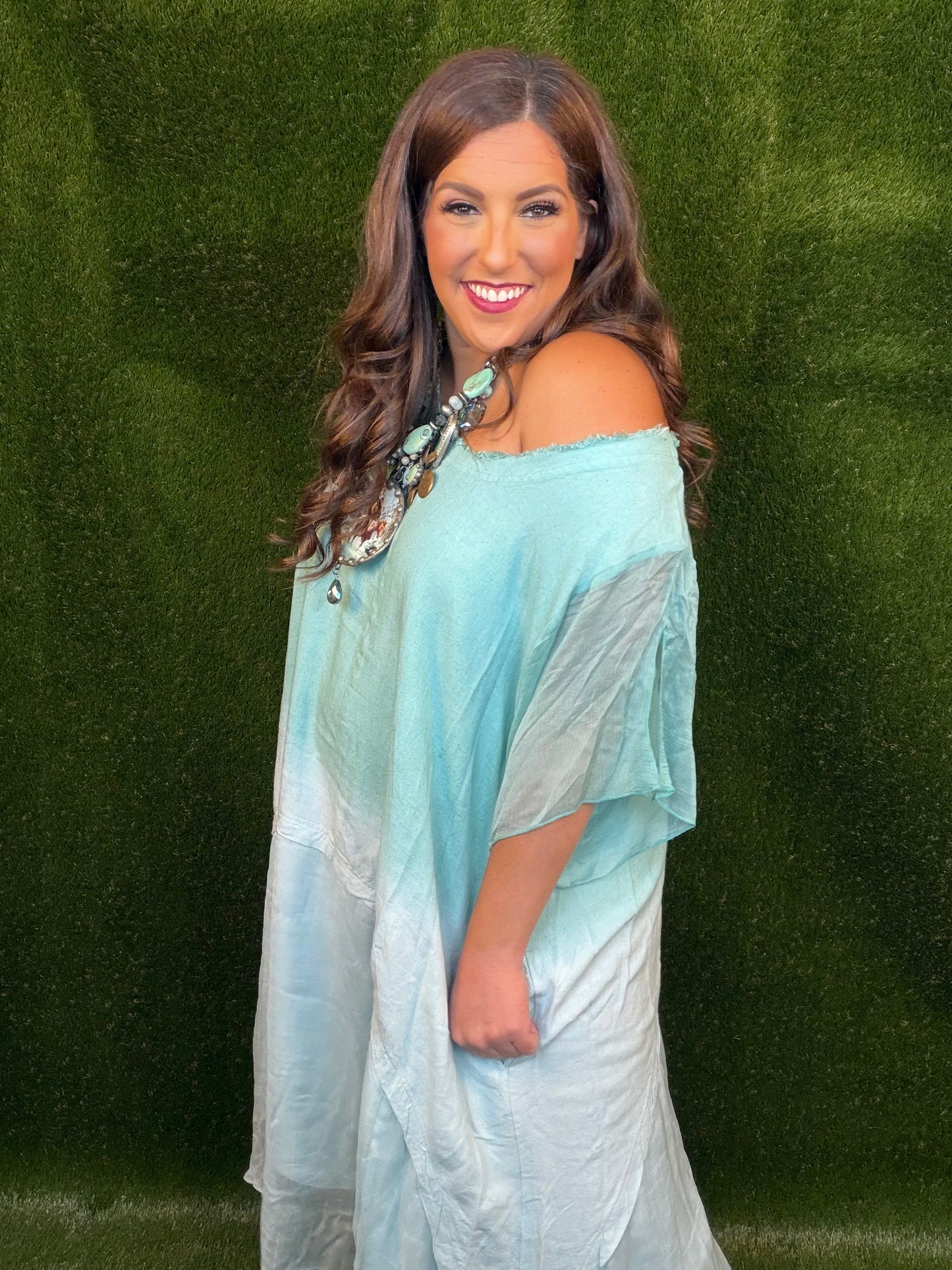 Turquoise Ombre Dress