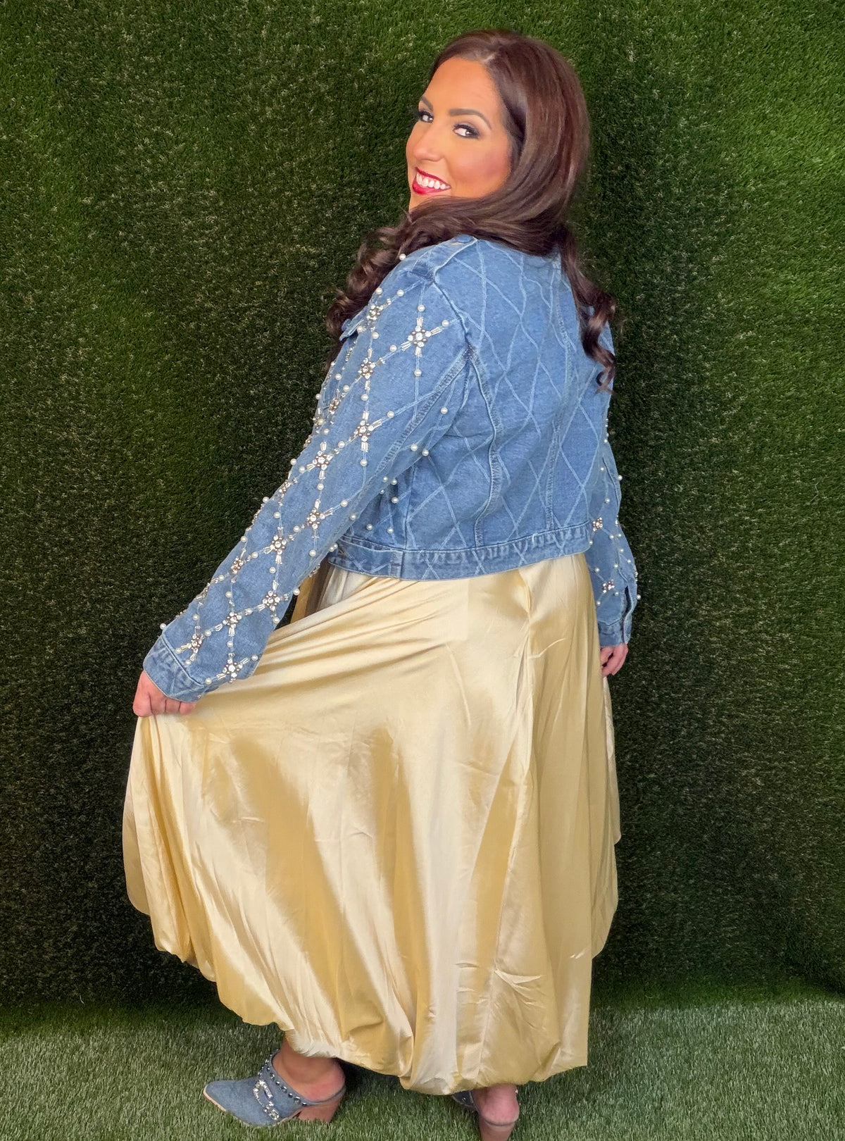Pop The Bubbly Champagne Skirt