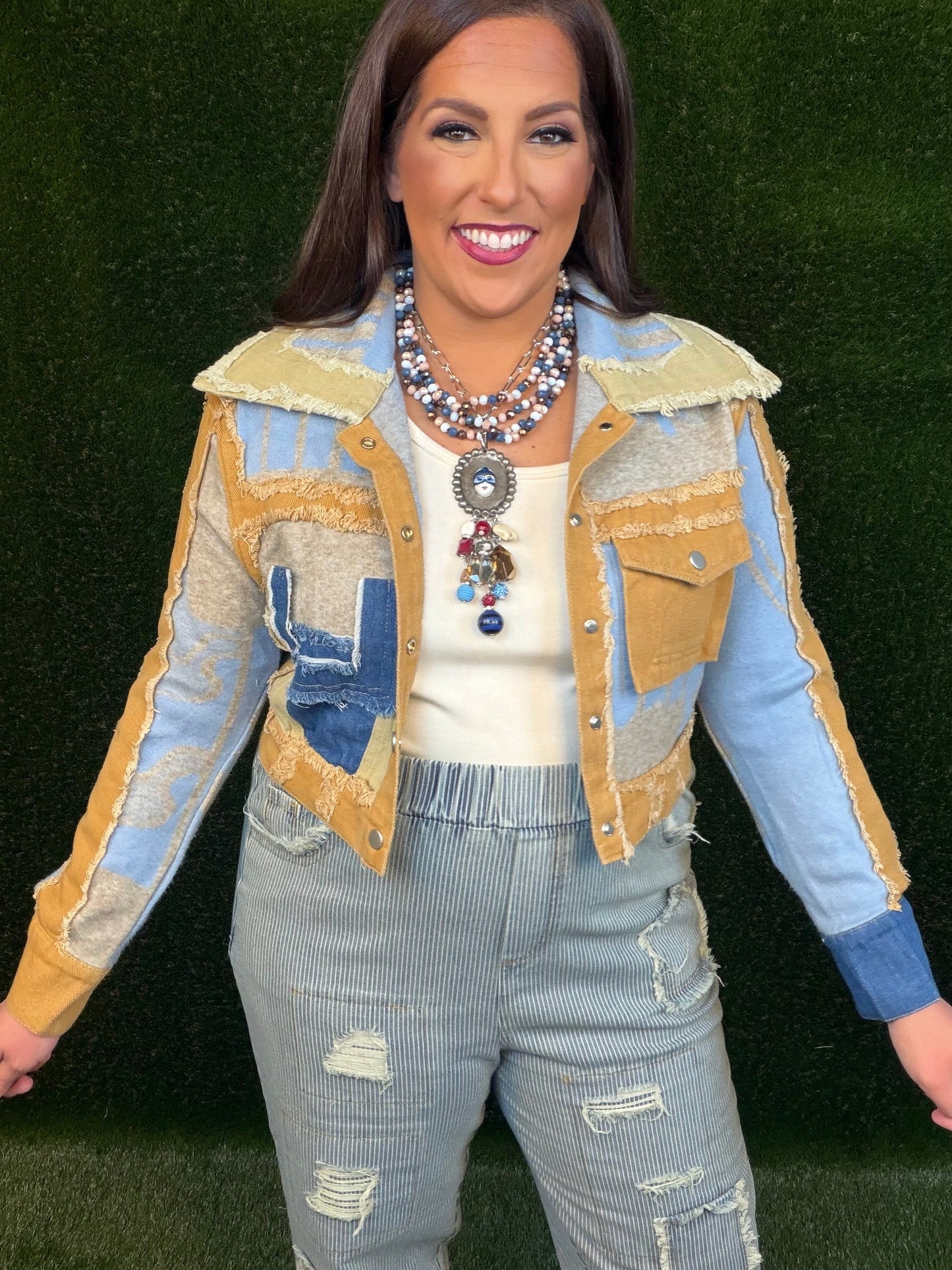 Patchwork Denim Jacket