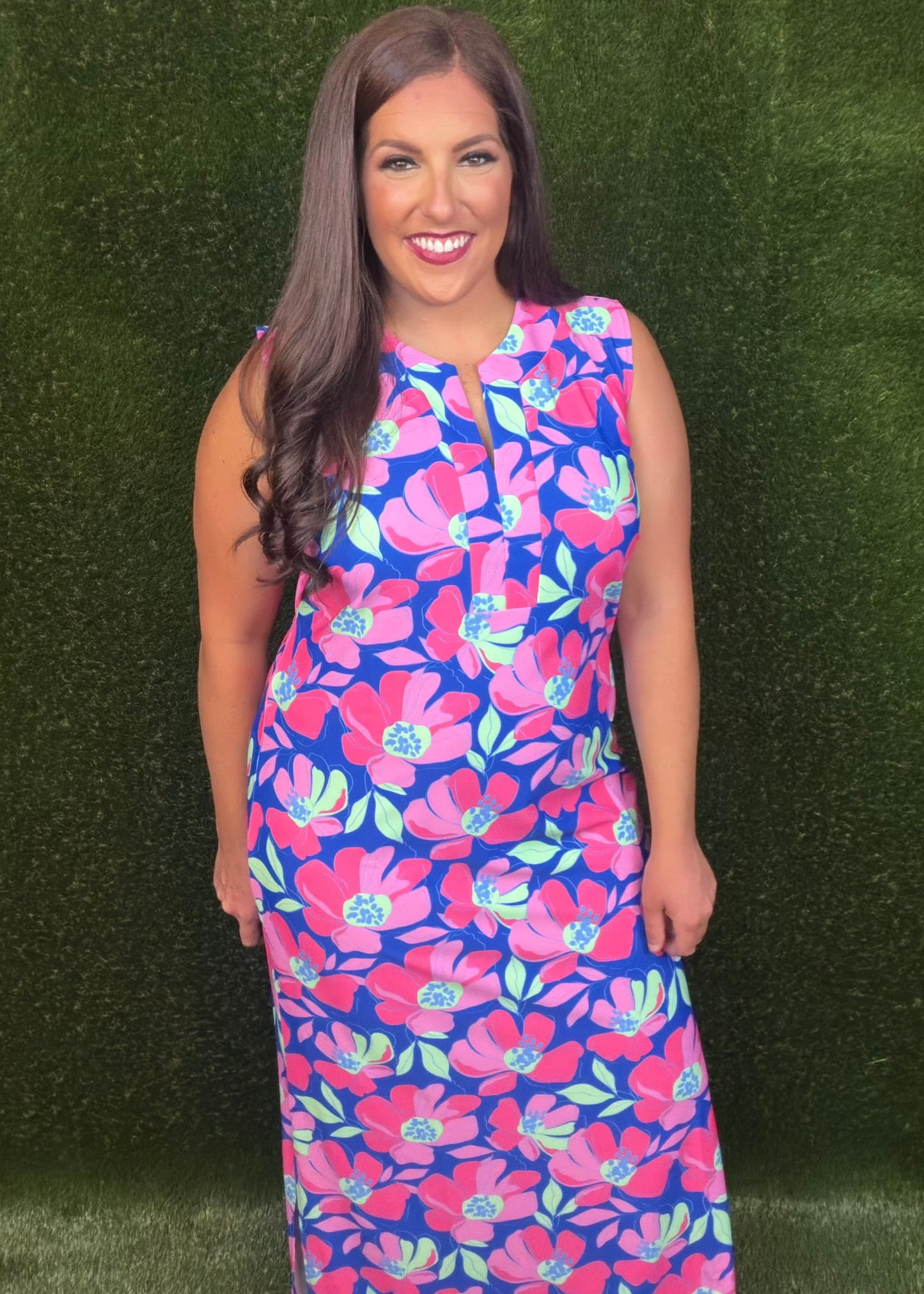 Sugar Magnolia Maxi Dress - Cobalt Blue