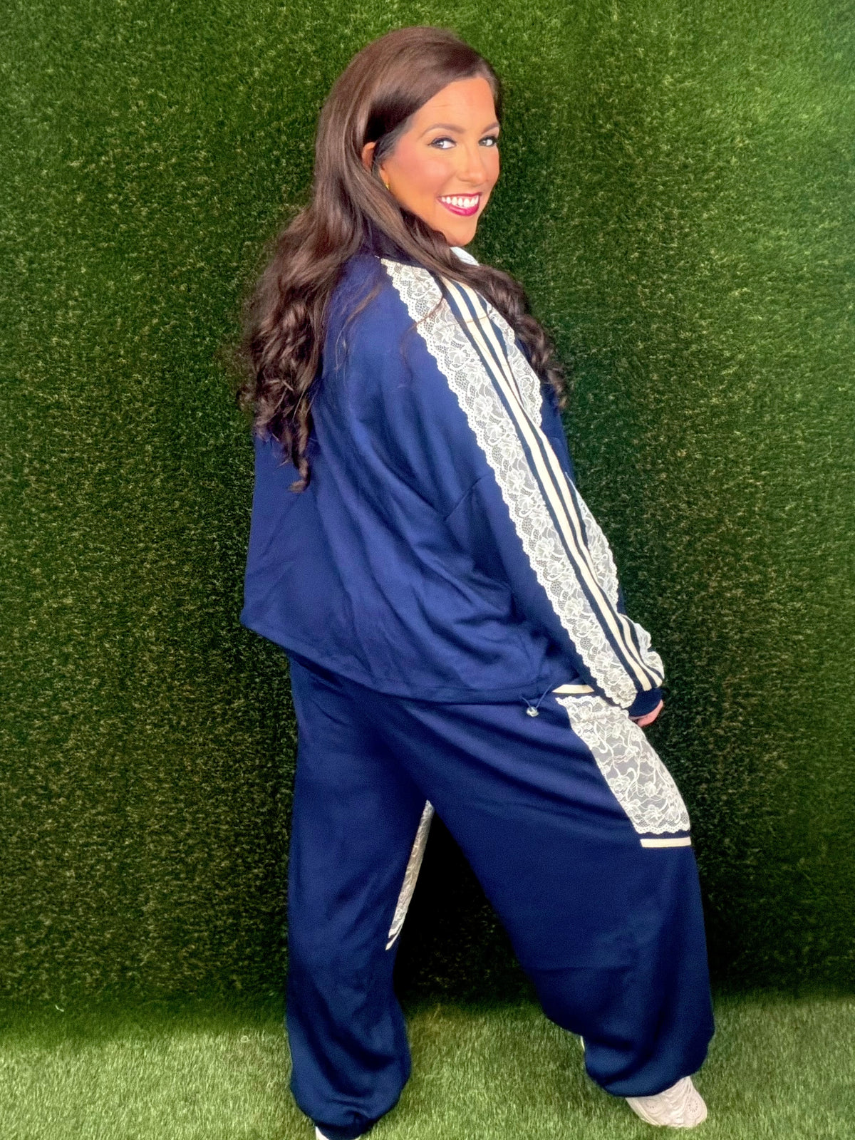 Retro Attitude Track Set - Navy