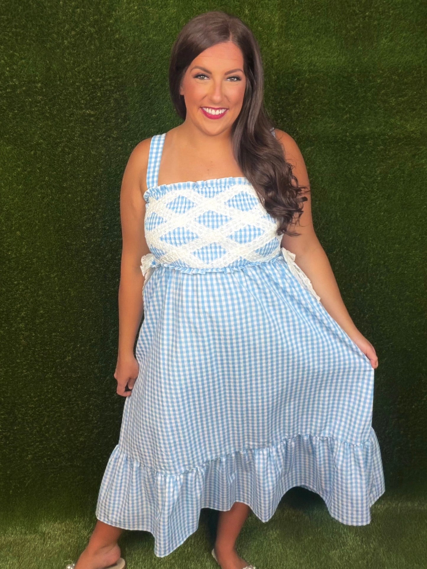 Blueberry Pie Midi Dress