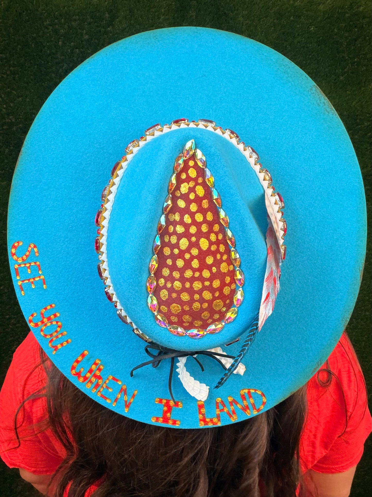 See You When I Land Flat-Brimmed Hat - Size Medium