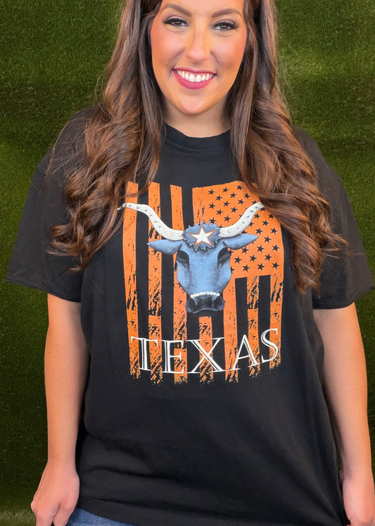 Longhorn Gameday Tee-Black