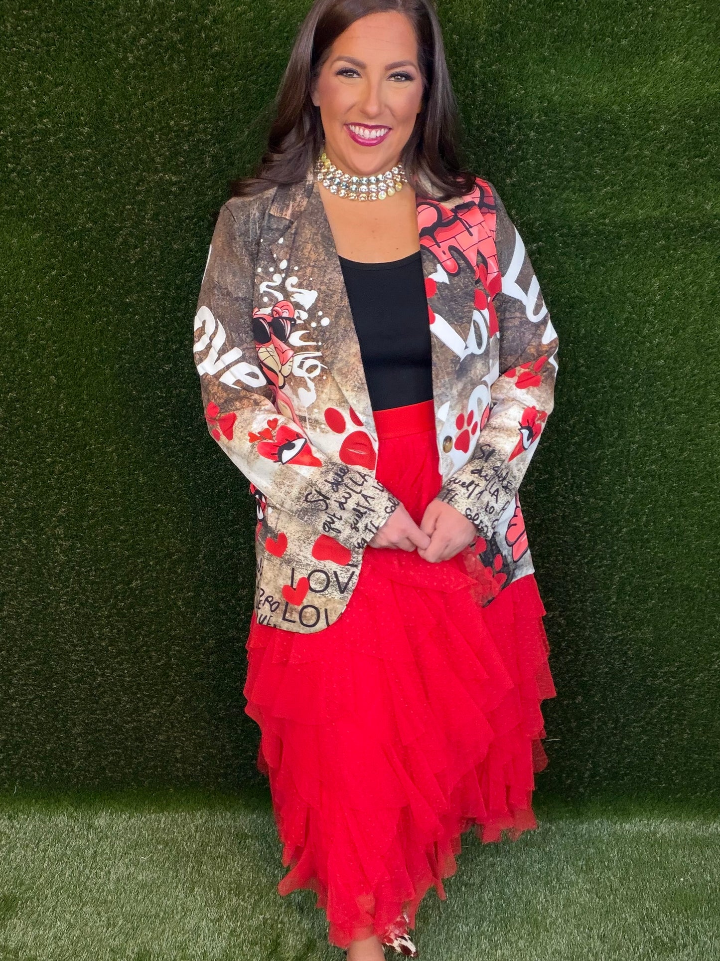 Sophisticated Wit Panther Blazer