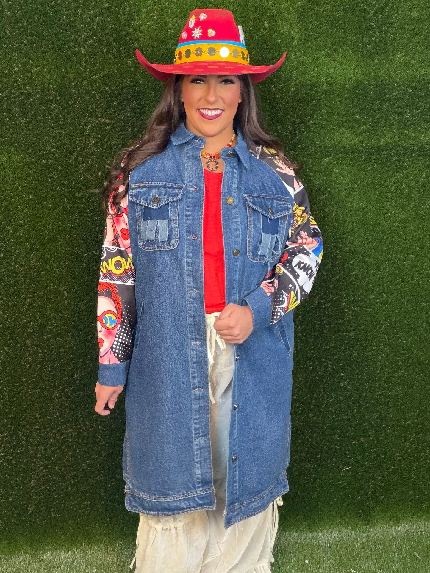 Comic Book Denim Jacket