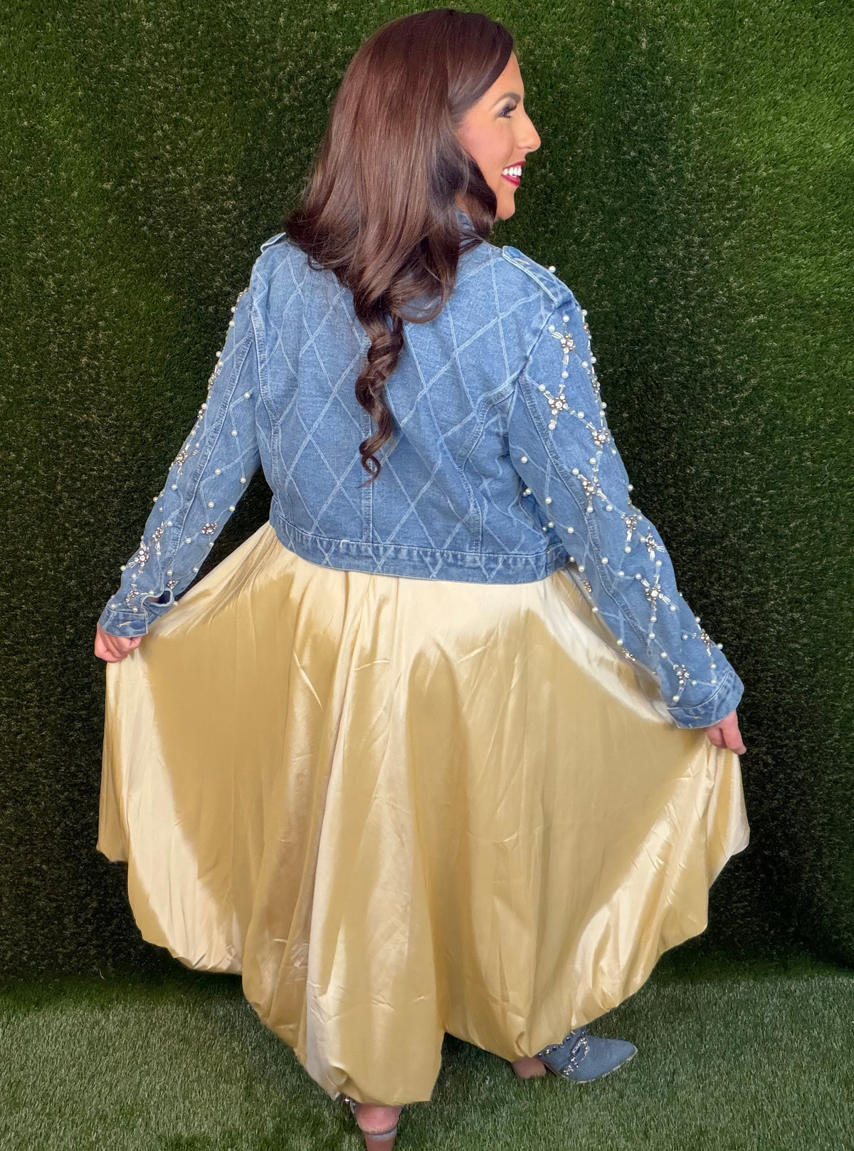 Pop The Bubbly Champagne Skirt