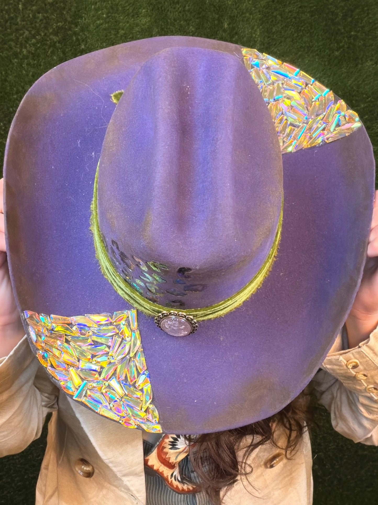 Vintage Sparkle Cowboy Hat - Size Medium
