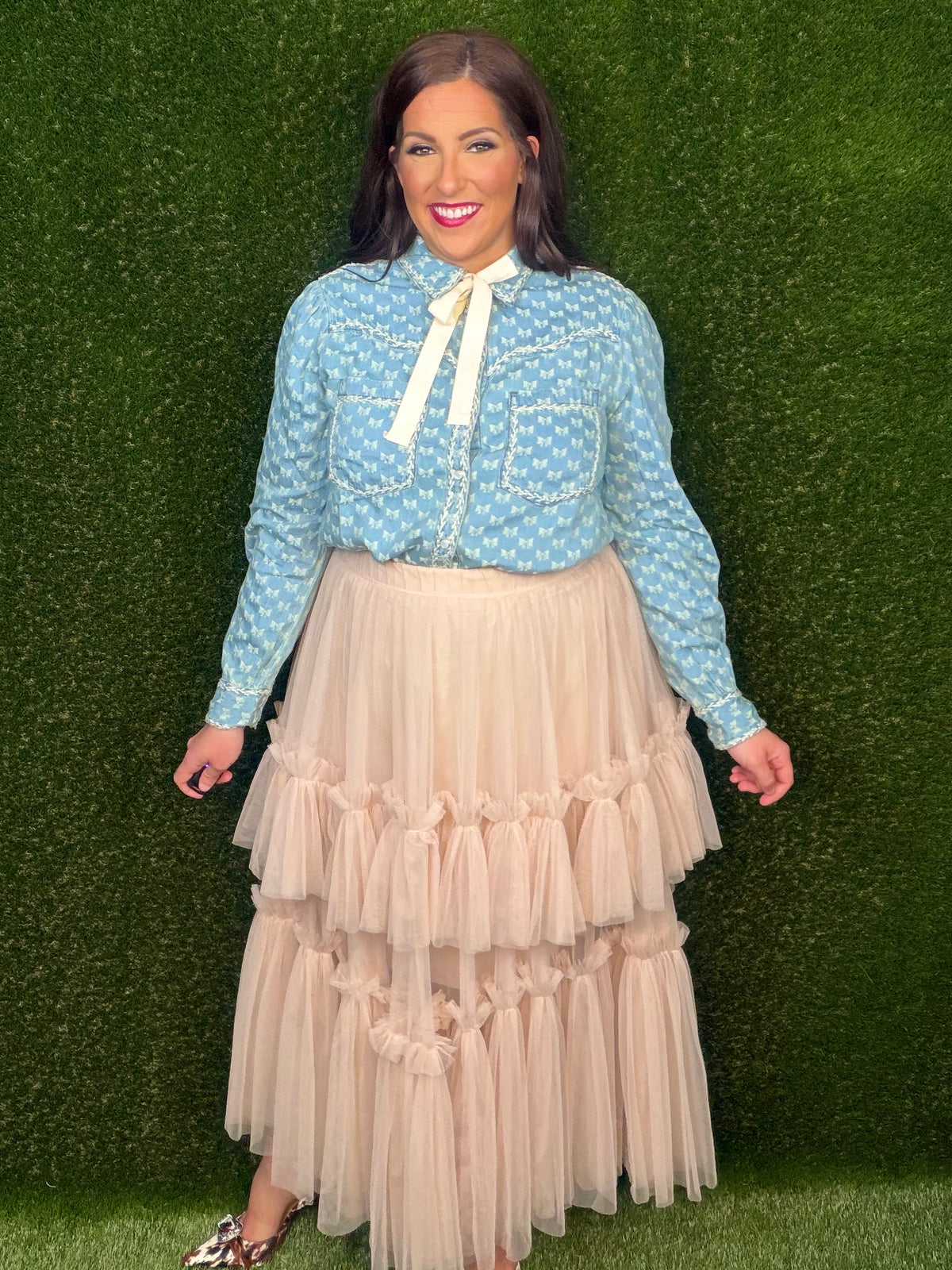Dance The Night Away Tulle Skirt - Taupe