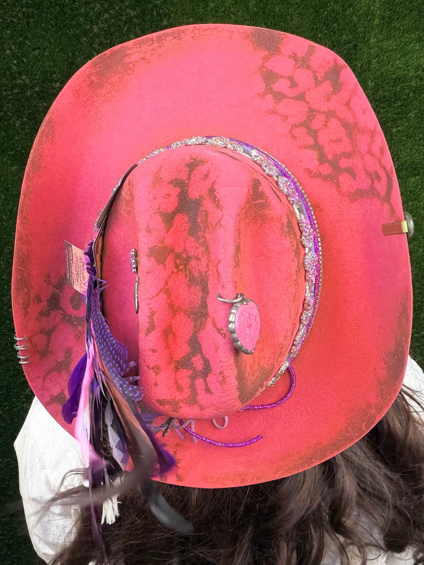 I Want Candy Cowboy Hat - Pink - Size Large