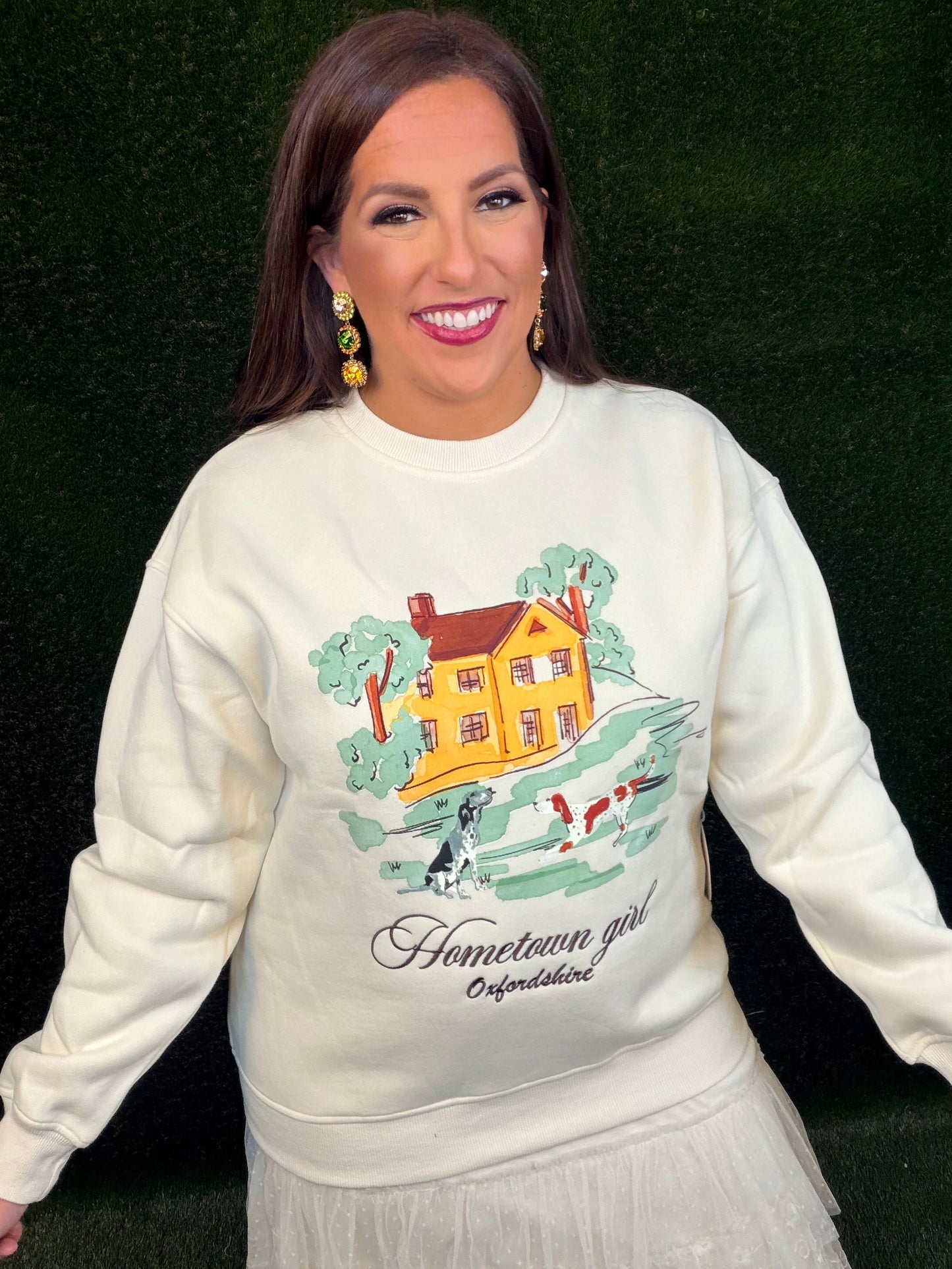 Hometown Girl Sweatshirt - Cream