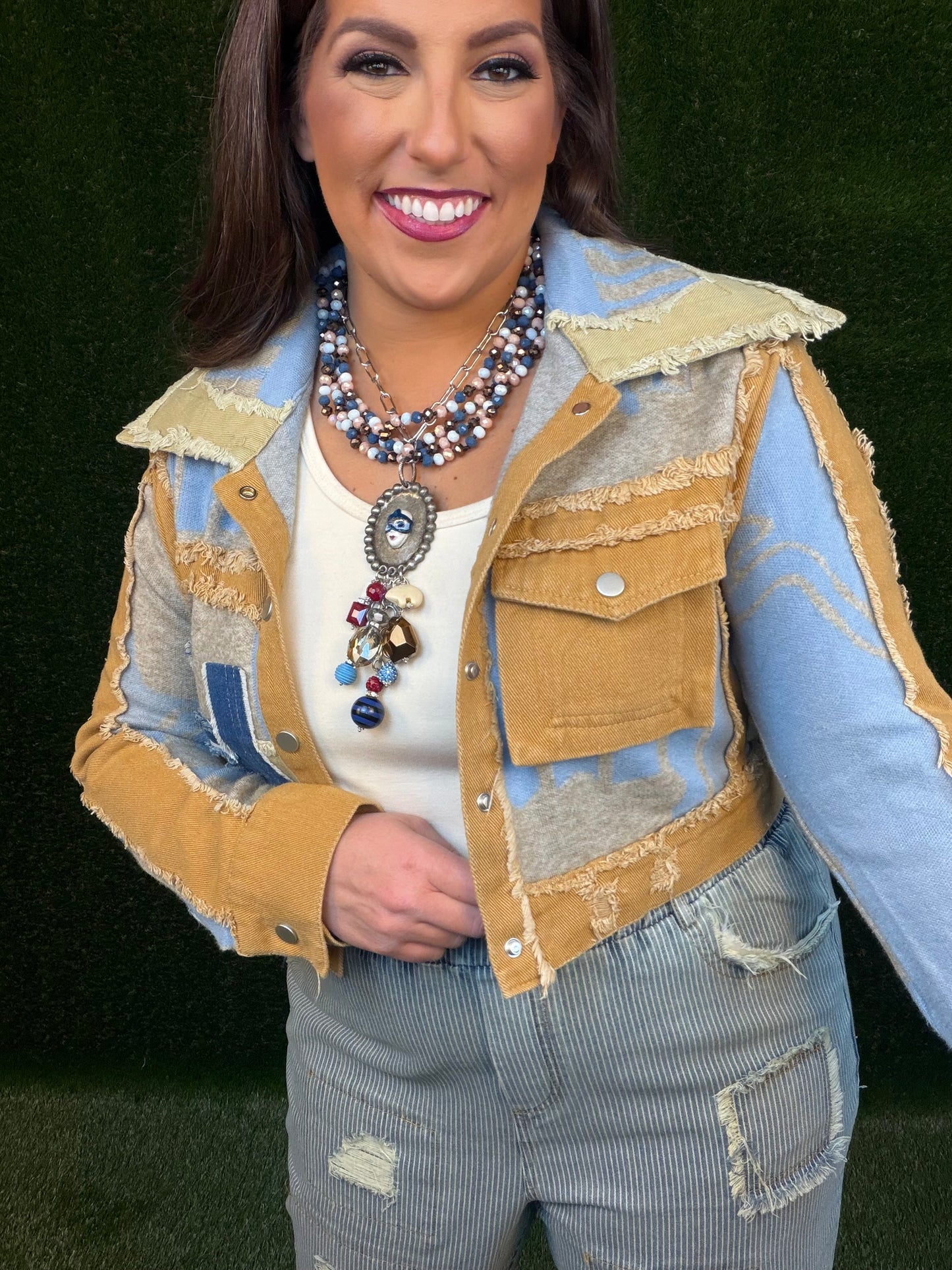 Patchwork Denim Jacket