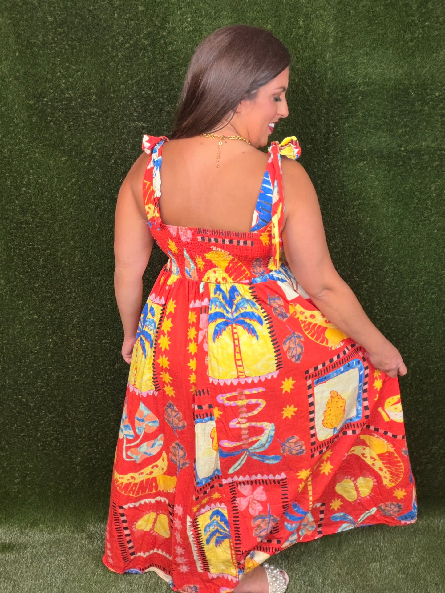 Savannah Maxi Dress - Retro Red