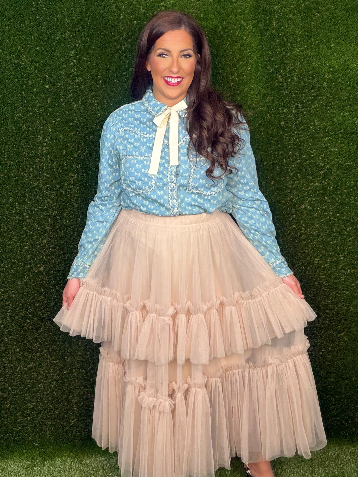 Dance The Night Away Tulle Skirt - Taupe
