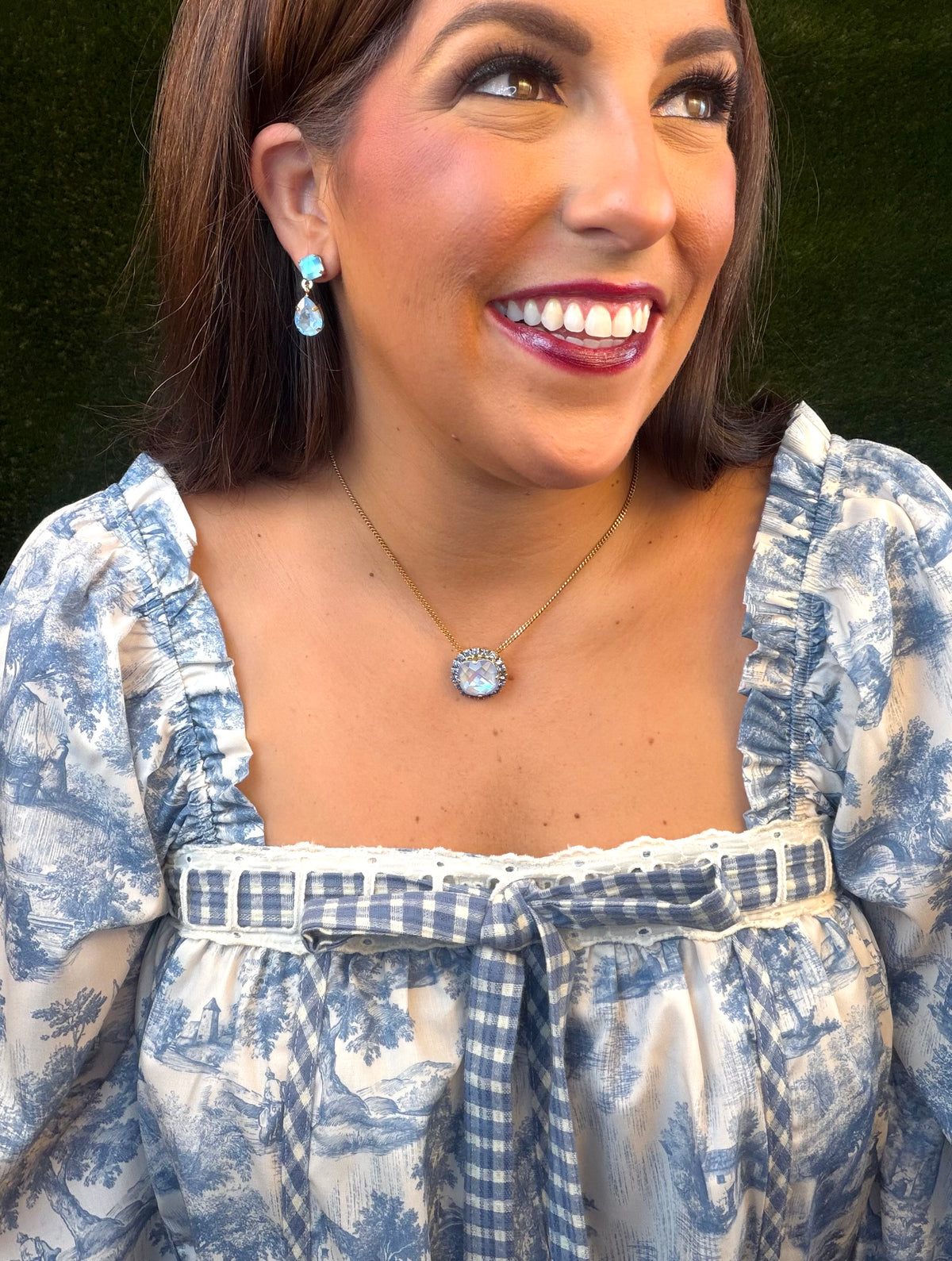 Mini Estelle Earrings in Fairy Dust - Ultra Baby Blue