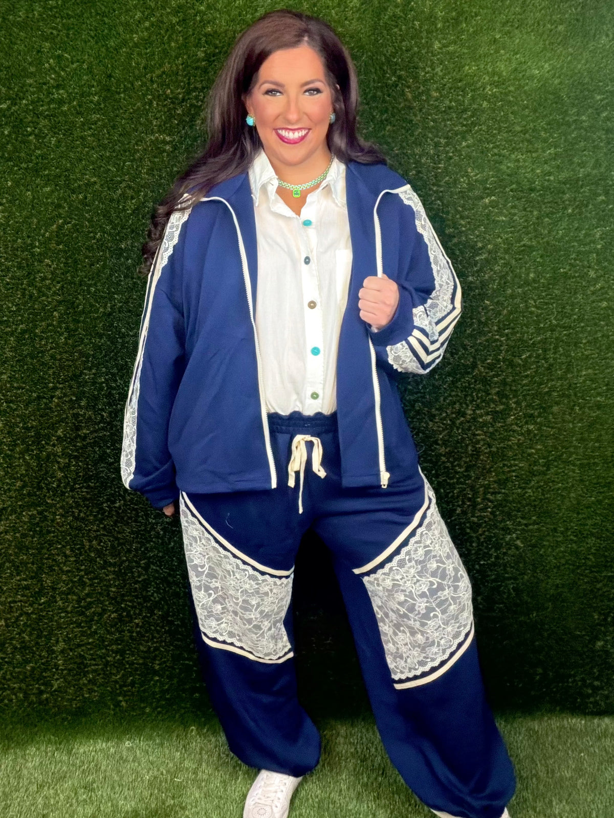 Retro Attitude Track Set - Navy