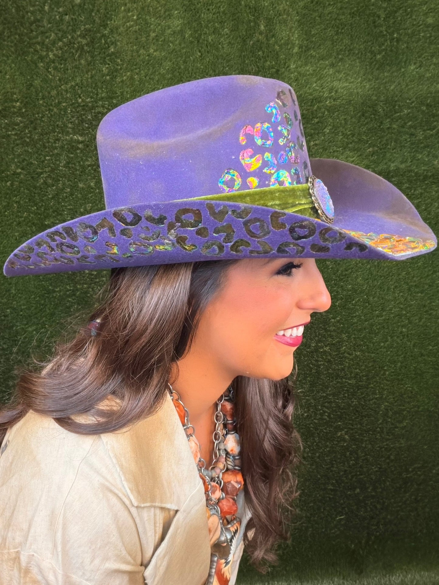 Vintage Sparkle Cowboy Hat - Size Medium