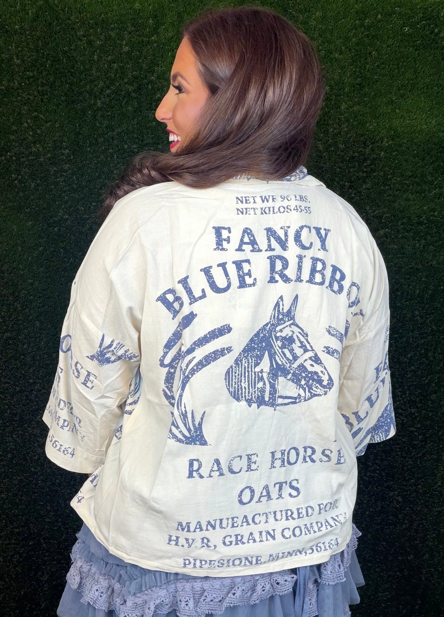 Gold Farm Grown Flour Sack Jacket - Blue Ribbon Horse