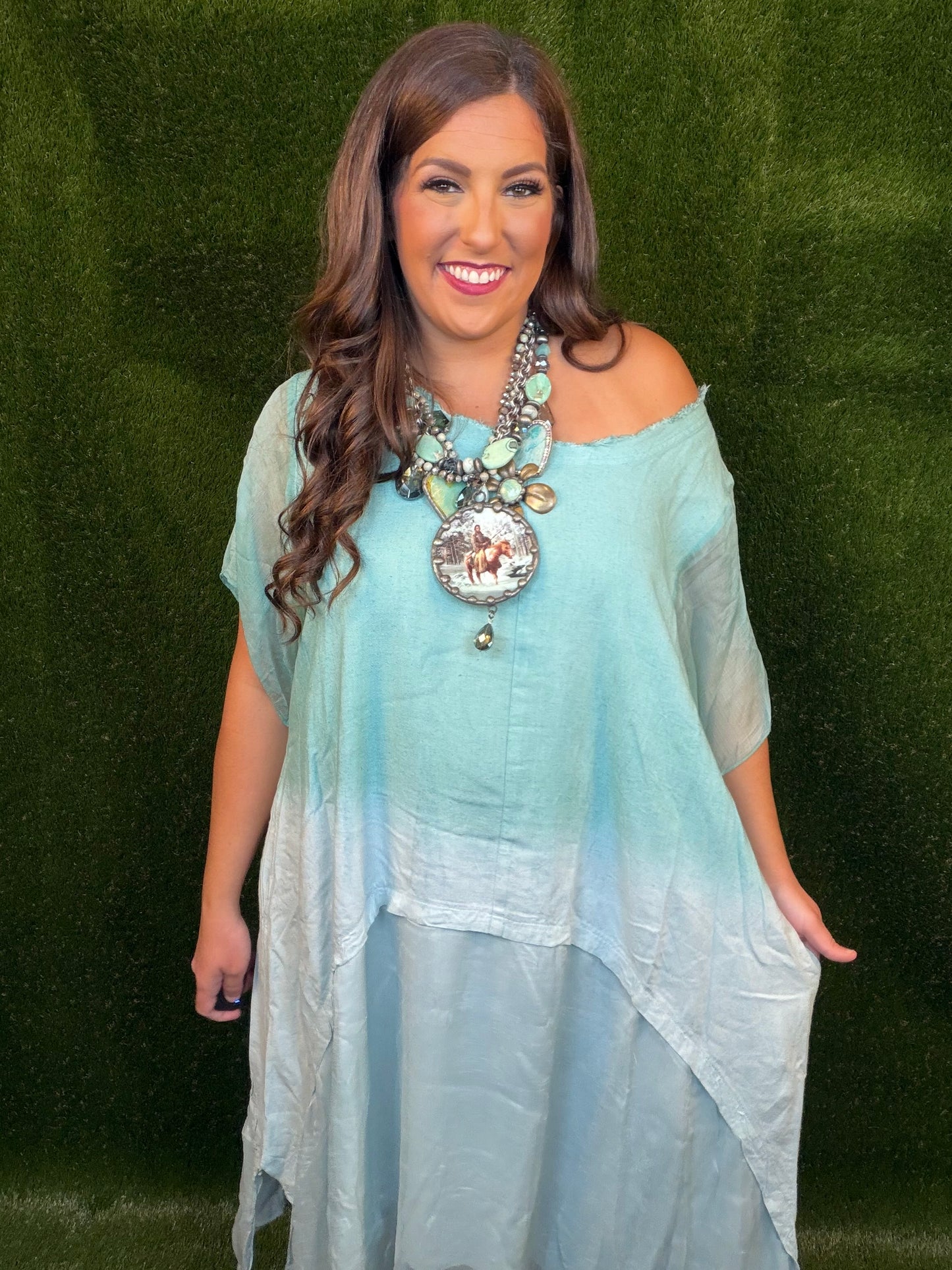 Turquoise Ombre Dress