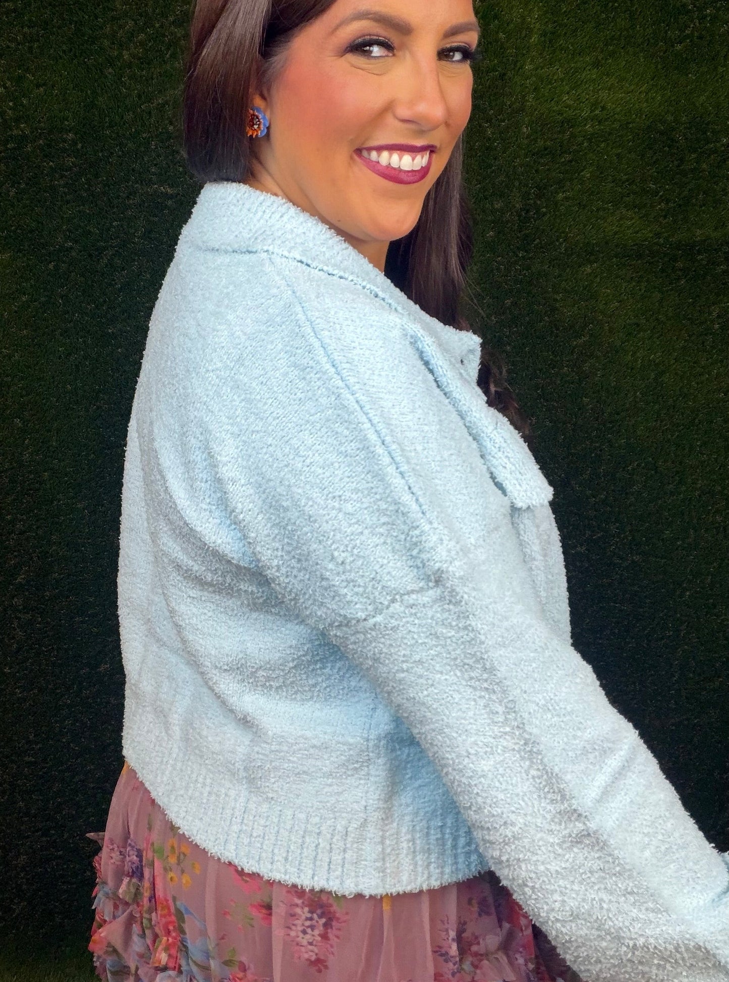 Sky Cloud Fuzzy Sweater