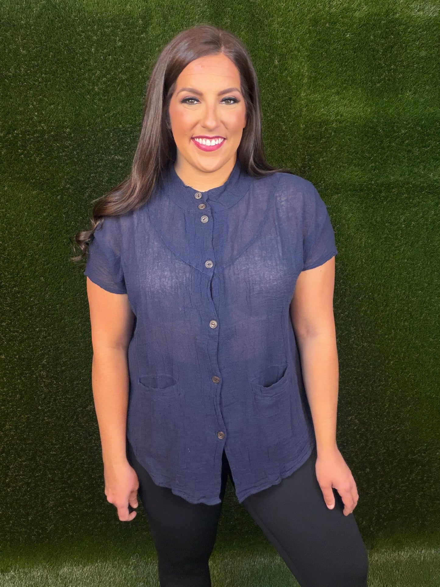 Simply Sweet Top - Navy