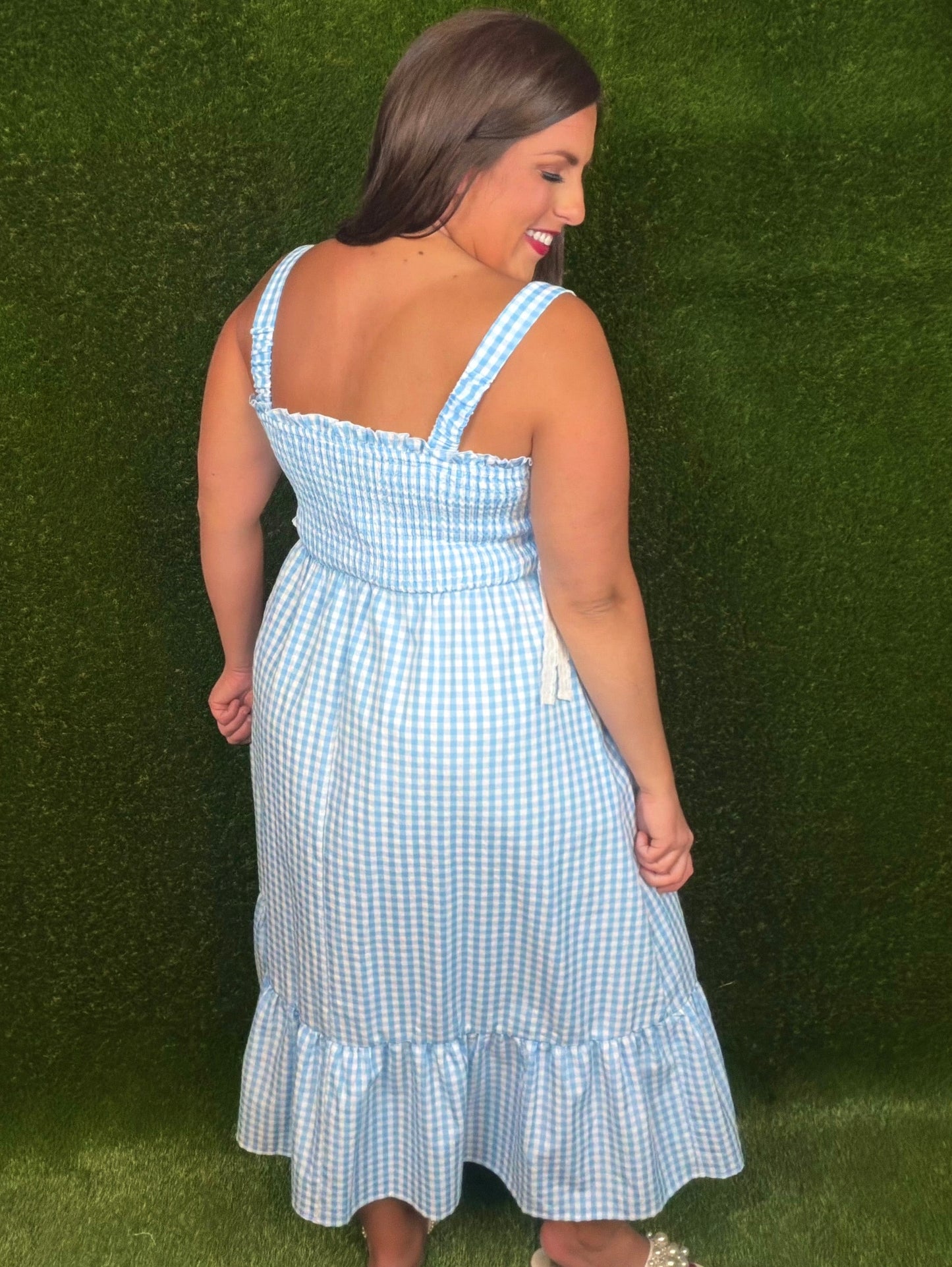 Blueberry Pie Midi Dress