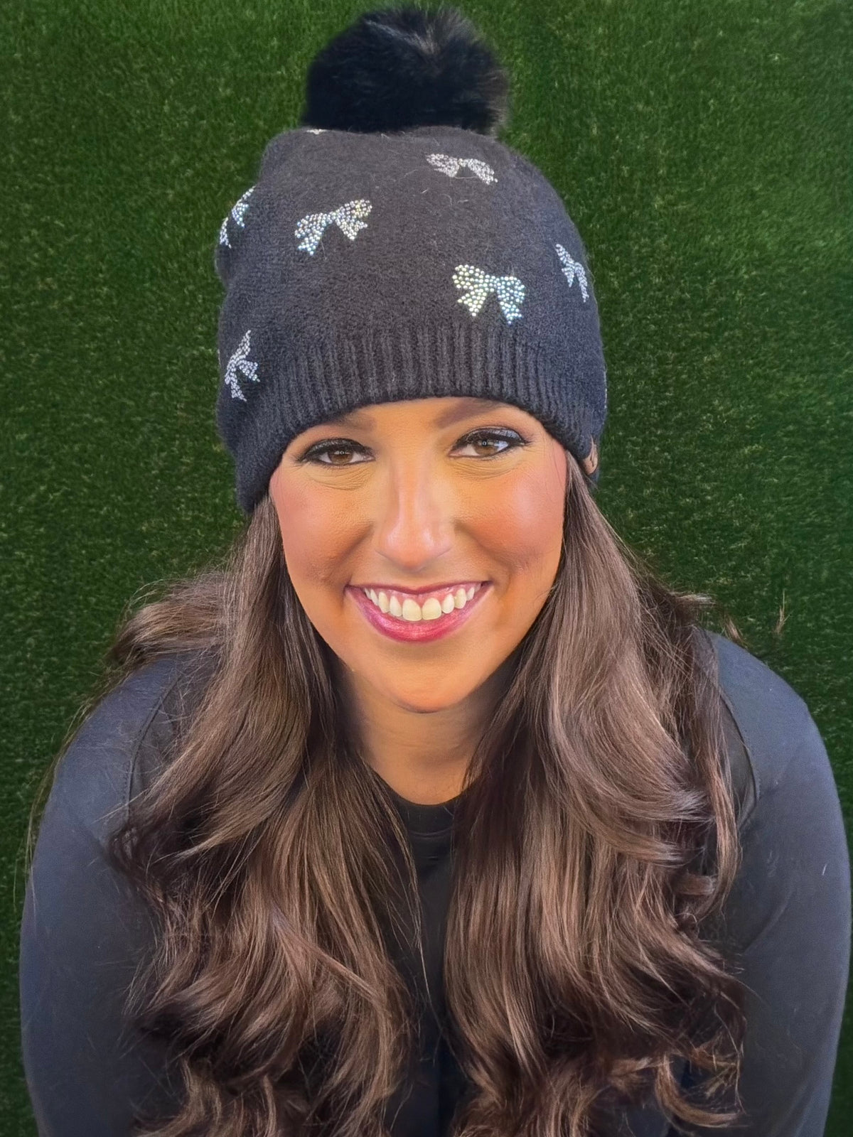 Audrey Bow Hat - Black